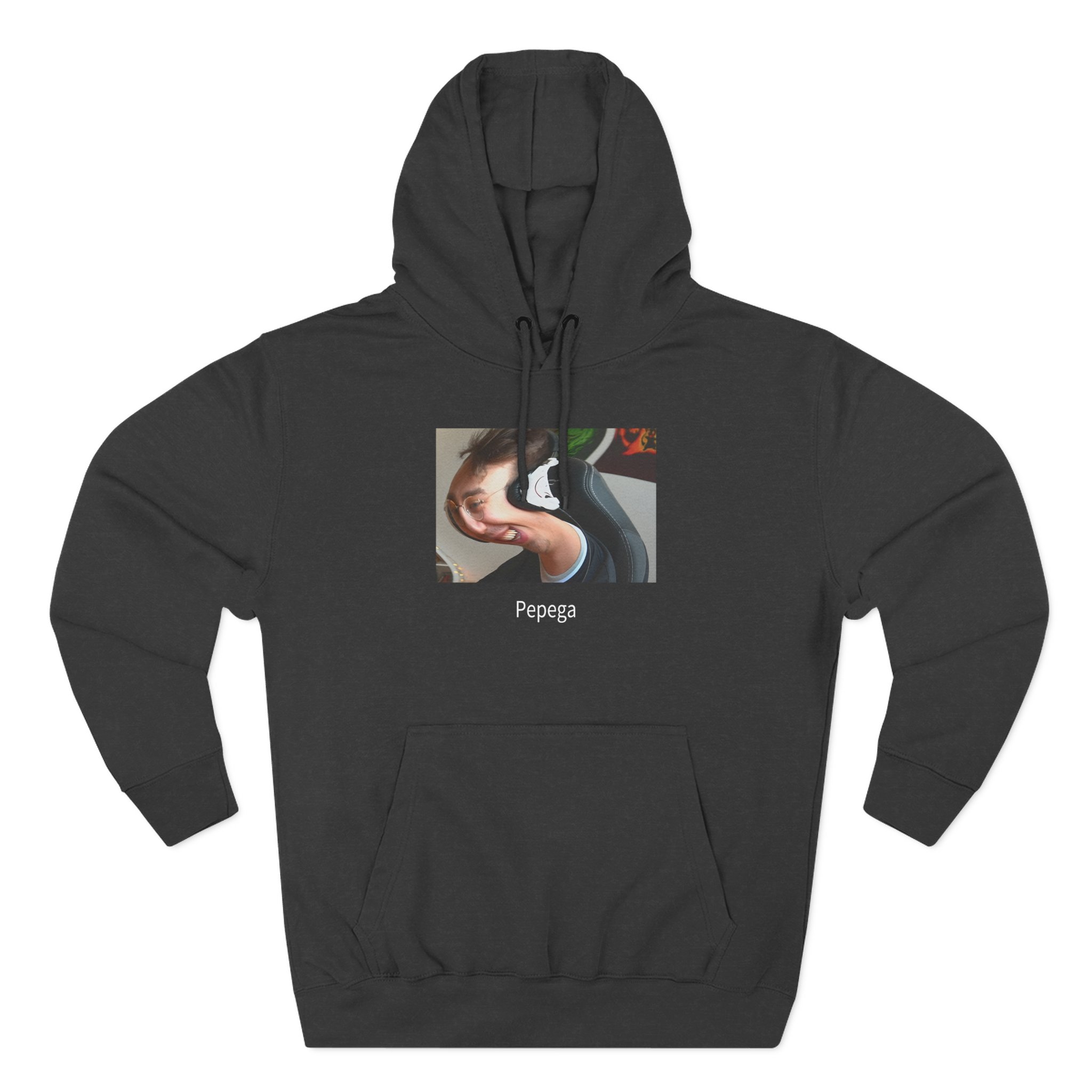 Papaplatte Pepega Three-Panel Fleece Hoodie