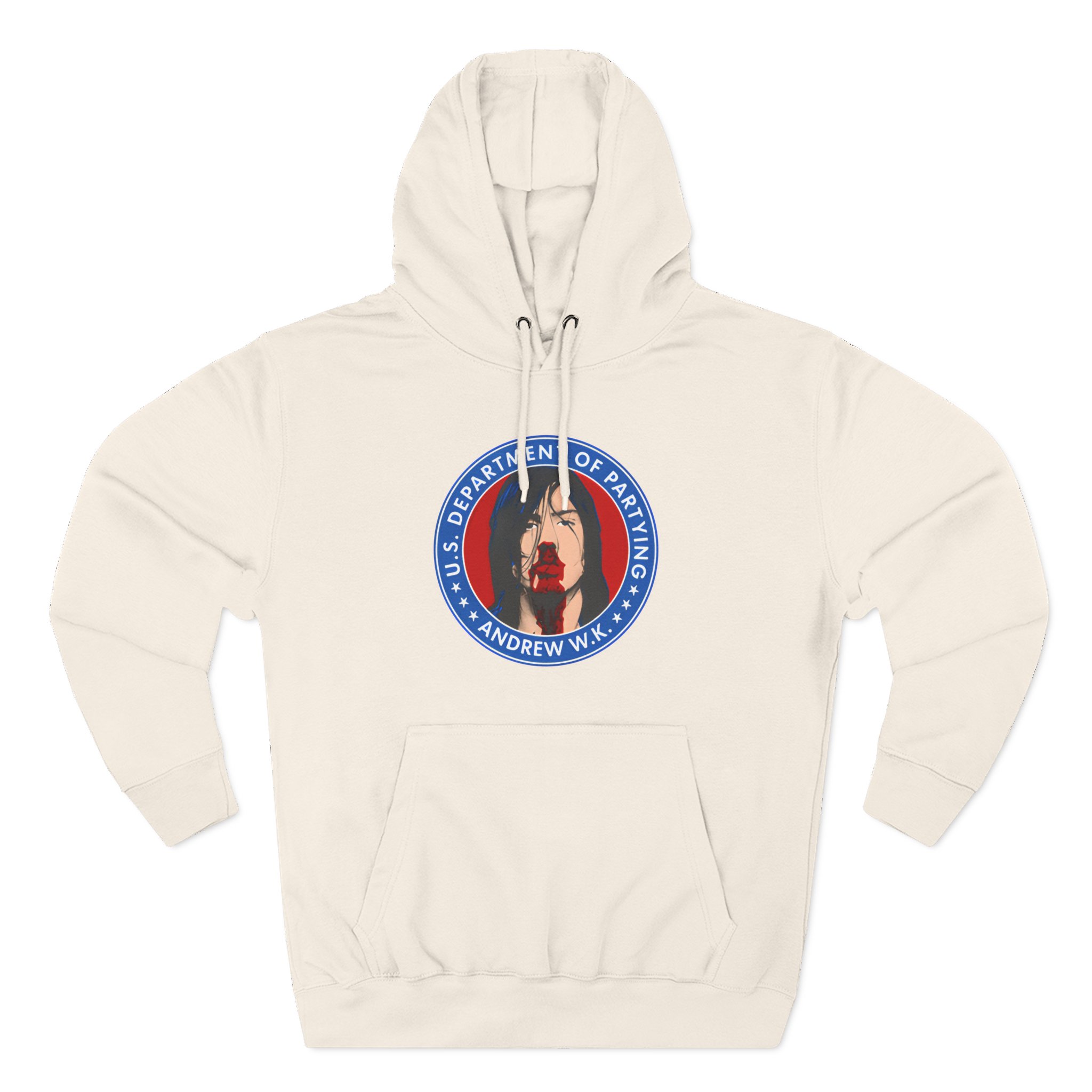 Andrew Wk Us Dept of Partying Three-Panel Fleece Hoodie
