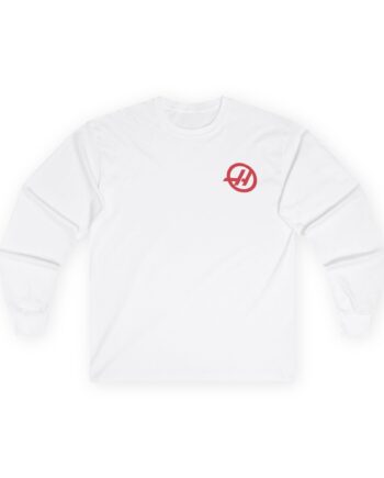 Haas F1 Small Logo Unisex Ultra Cotton Long Sleeve Tee