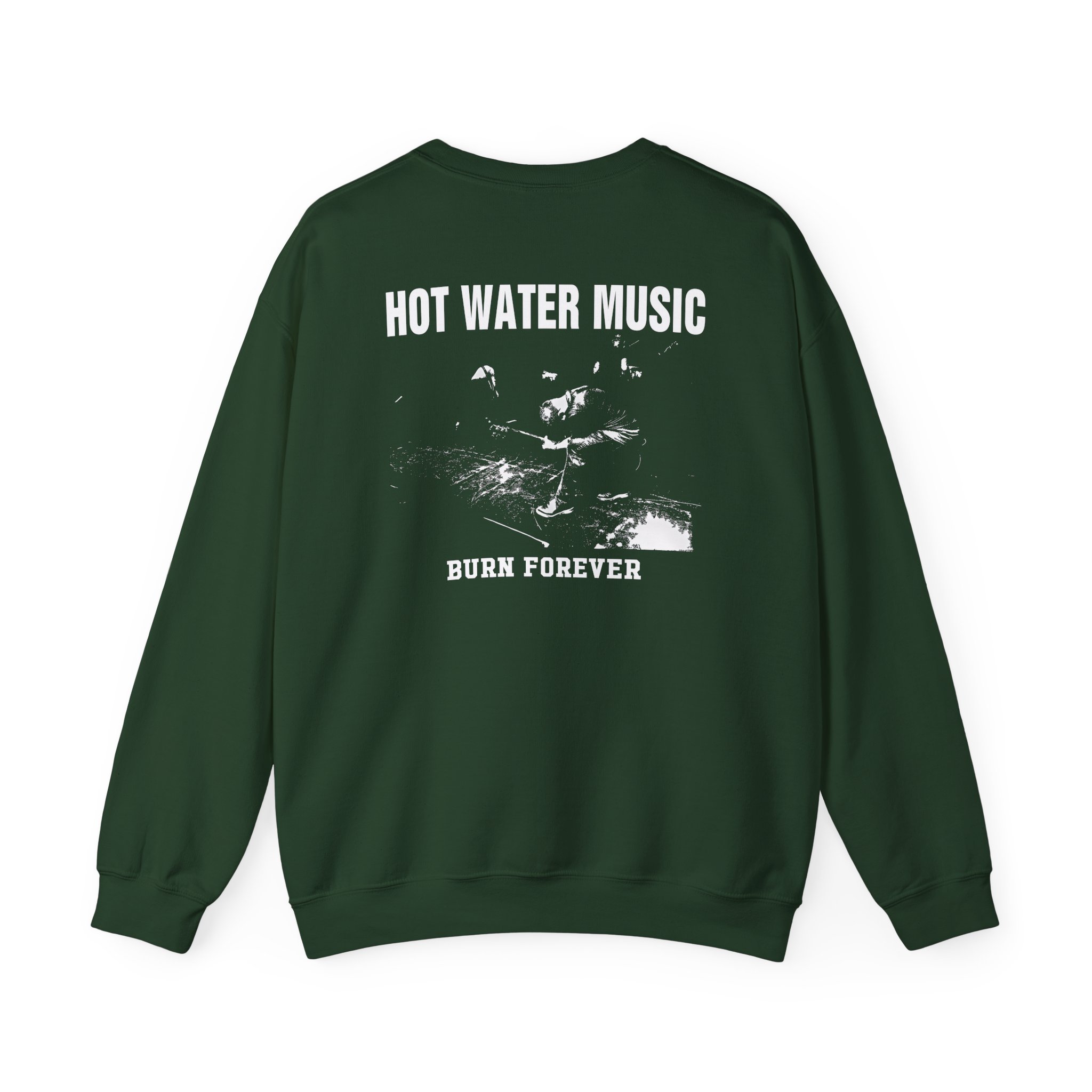 Hot Water Music Burn Forever Unisex Heavy Blendâ„¢ Crewneck Sweatshirt