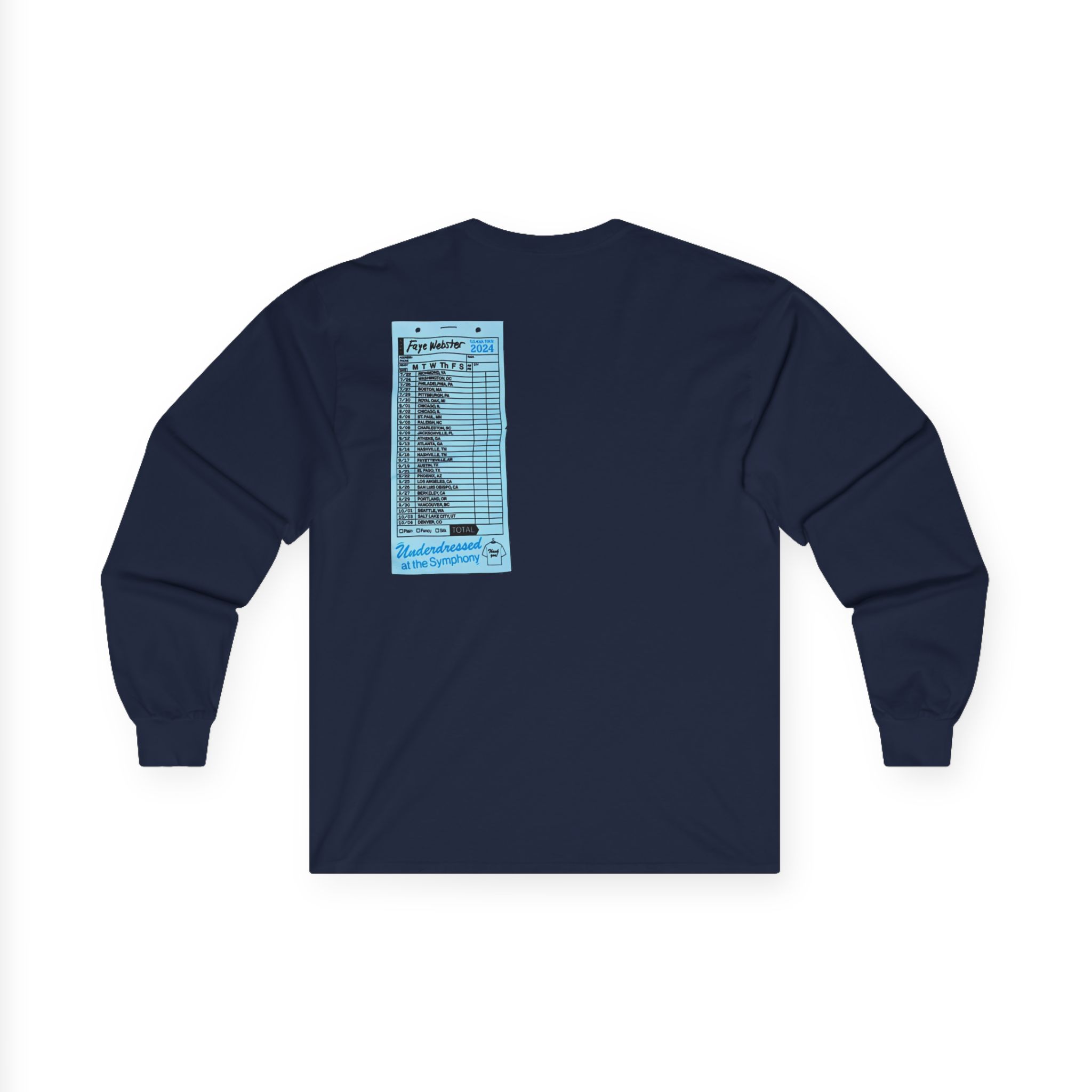 Faye Webster Underdressed at the Symphony 2024 Tour Unisex Ultra Cotton Long Sleeve Tee