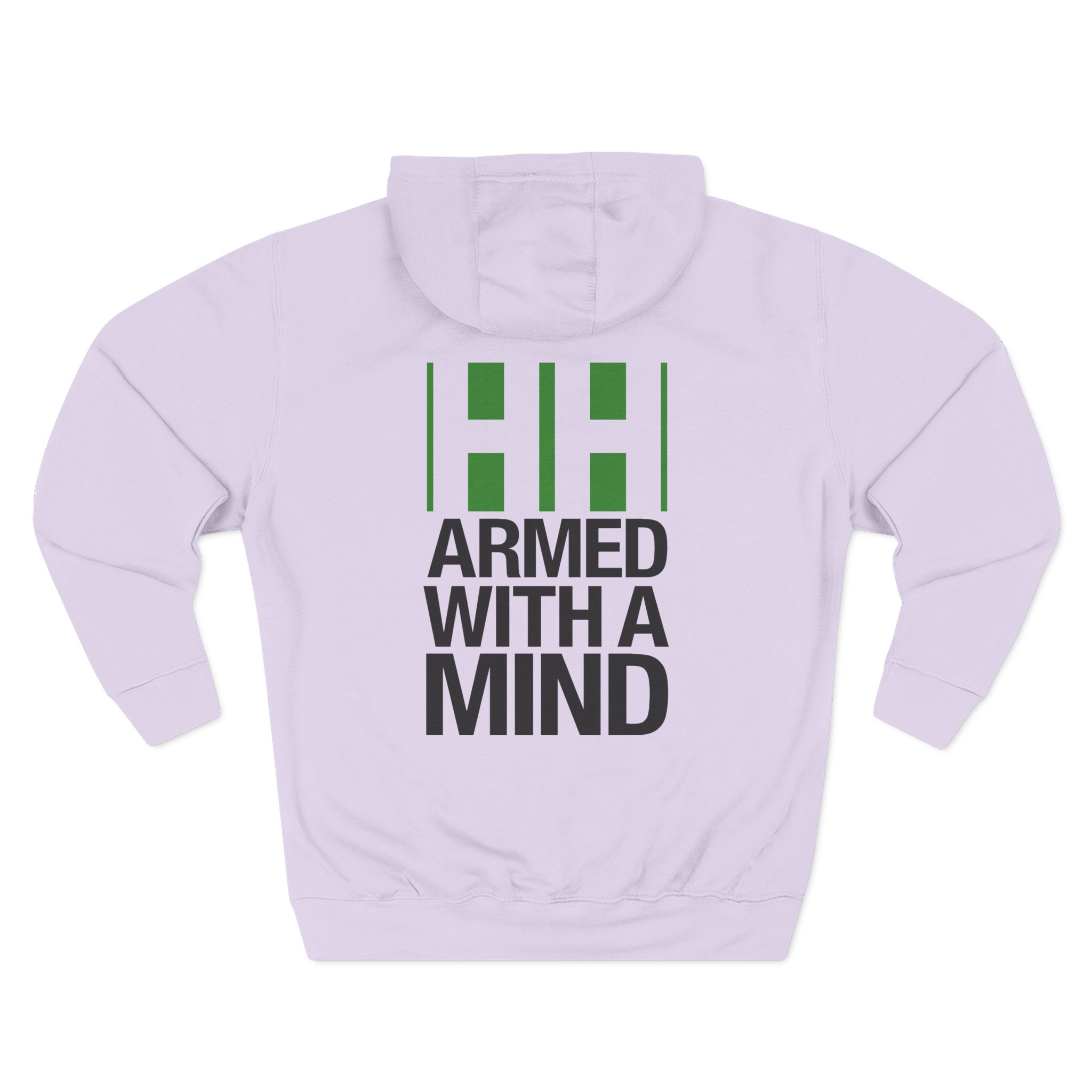 Have Heart Armed With a Mind Three-Panel Fleece Hoodie