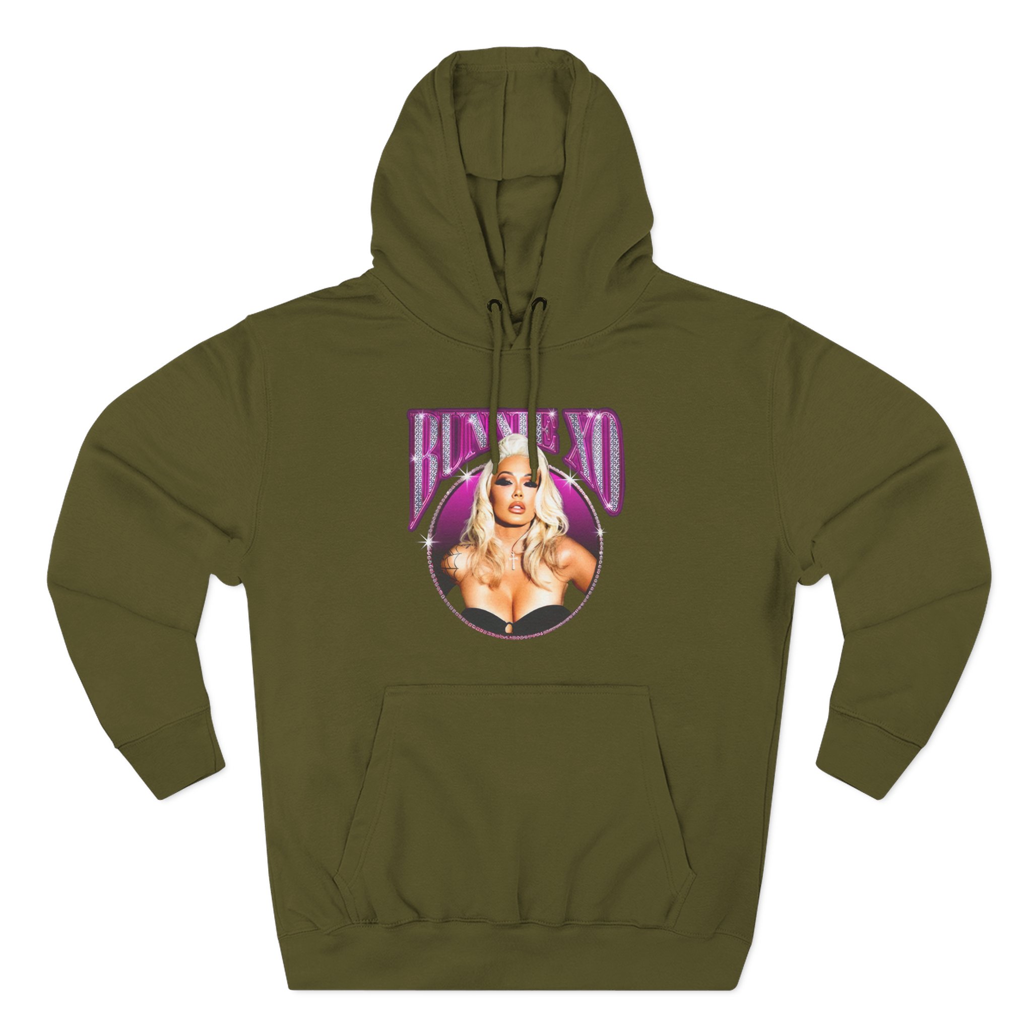 Bunnie Xo Bombshell Three-Panel Fleece Hoodie