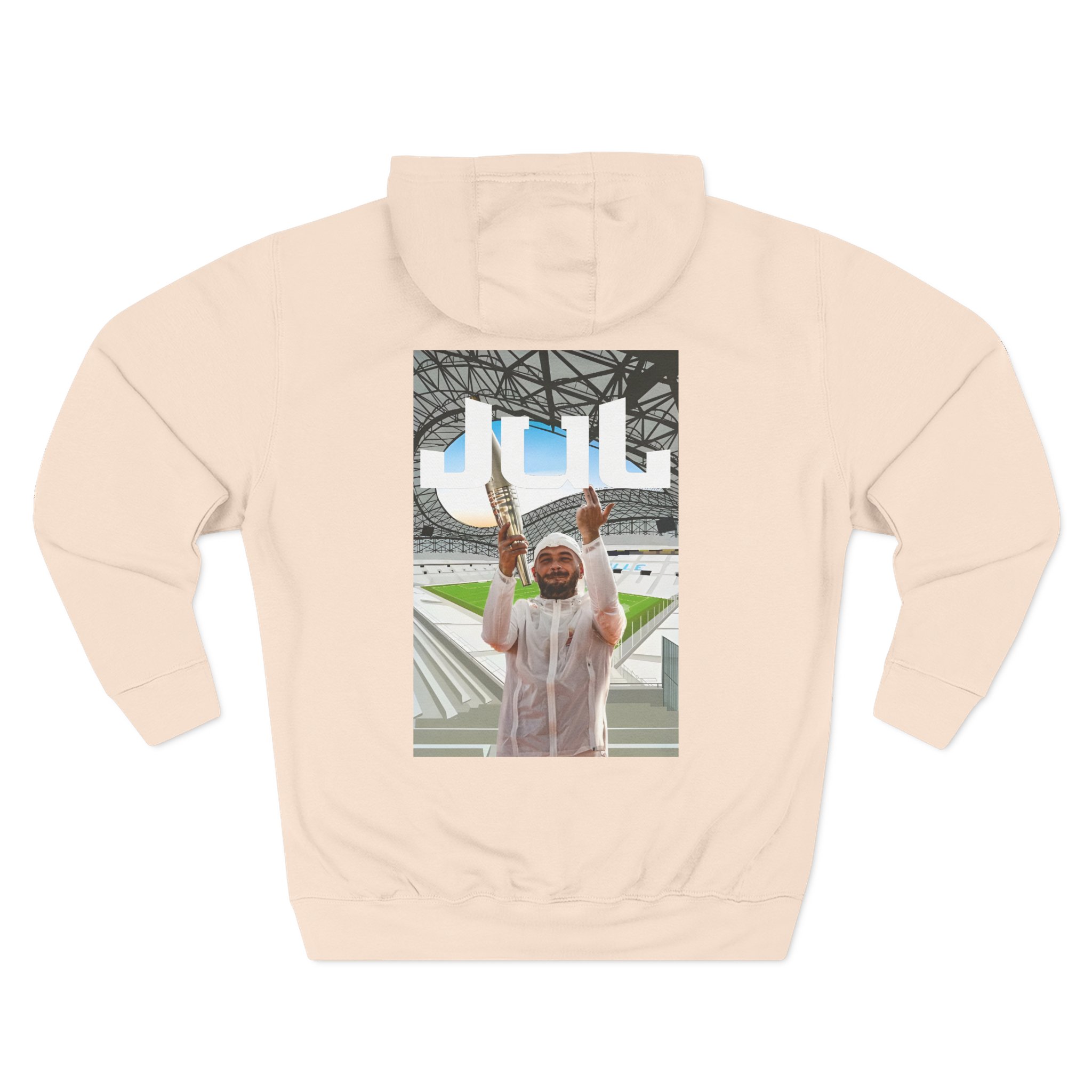 Jul Three-Panel Fleece Hoodie