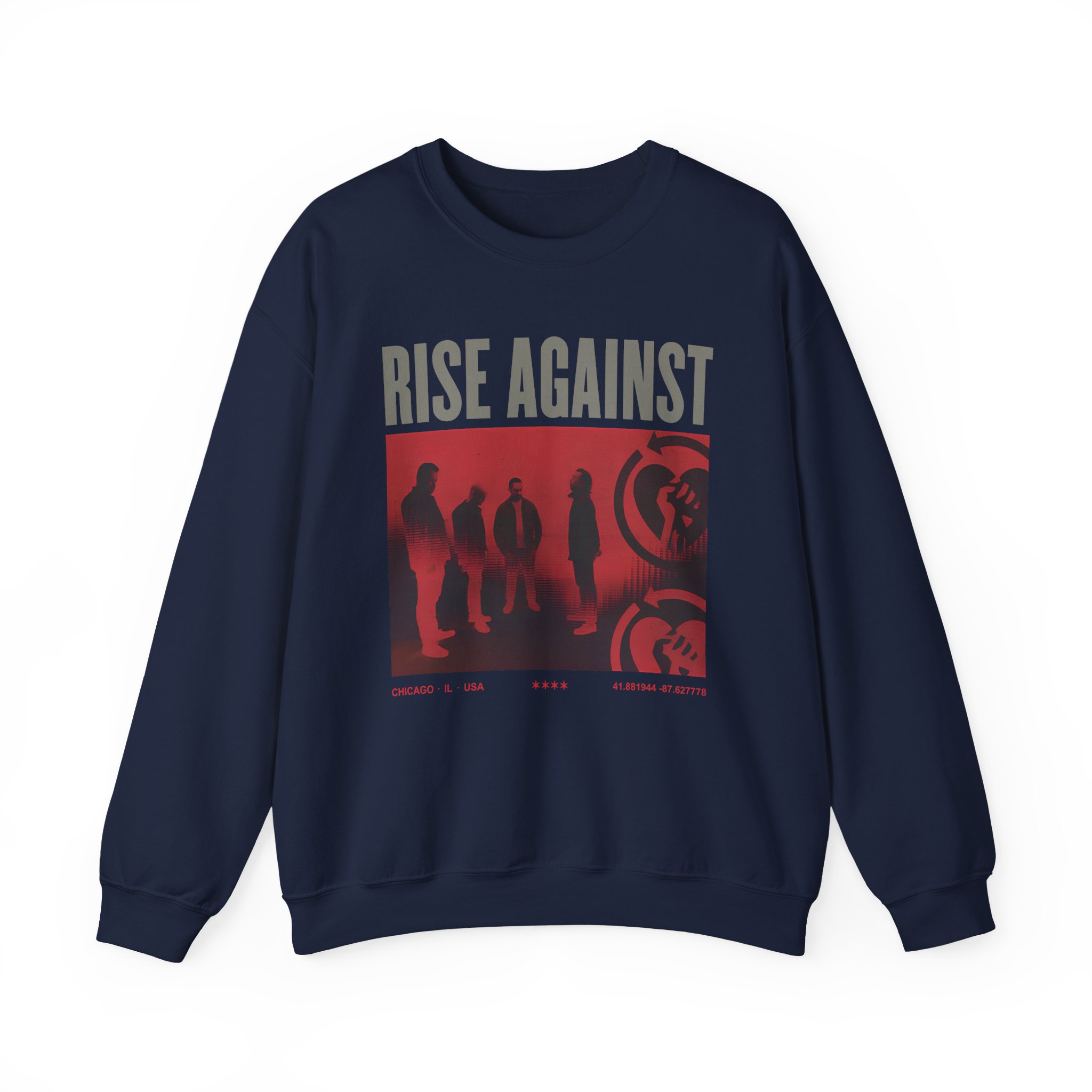Rise Against Group Photo Unisex Heavy Blendâ„¢ Crewneck Sweatshirt