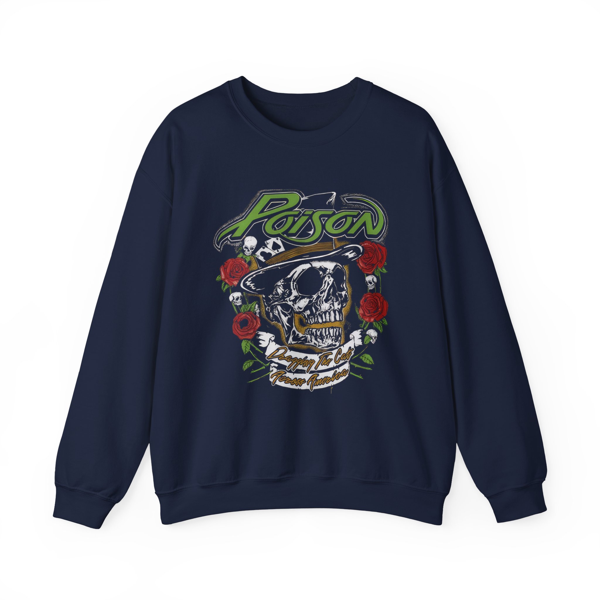 Poison Dragging the Cat Unisex Heavy Blendâ„¢ Crewneck Sweatshirt