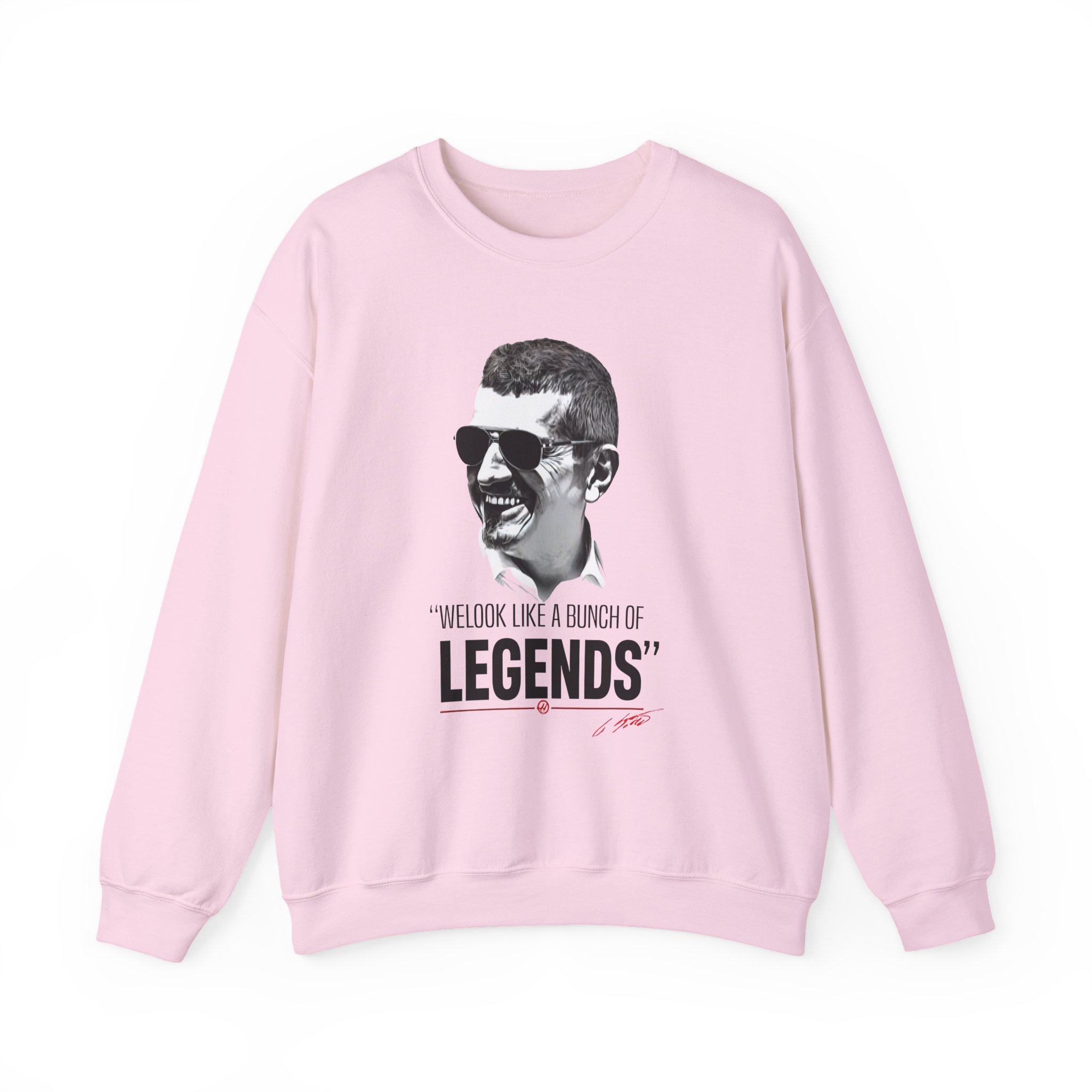 Haas F1 Guenther Steiner Legends Unisex Heavy Blendâ„¢ Crewneck Sweatshirt