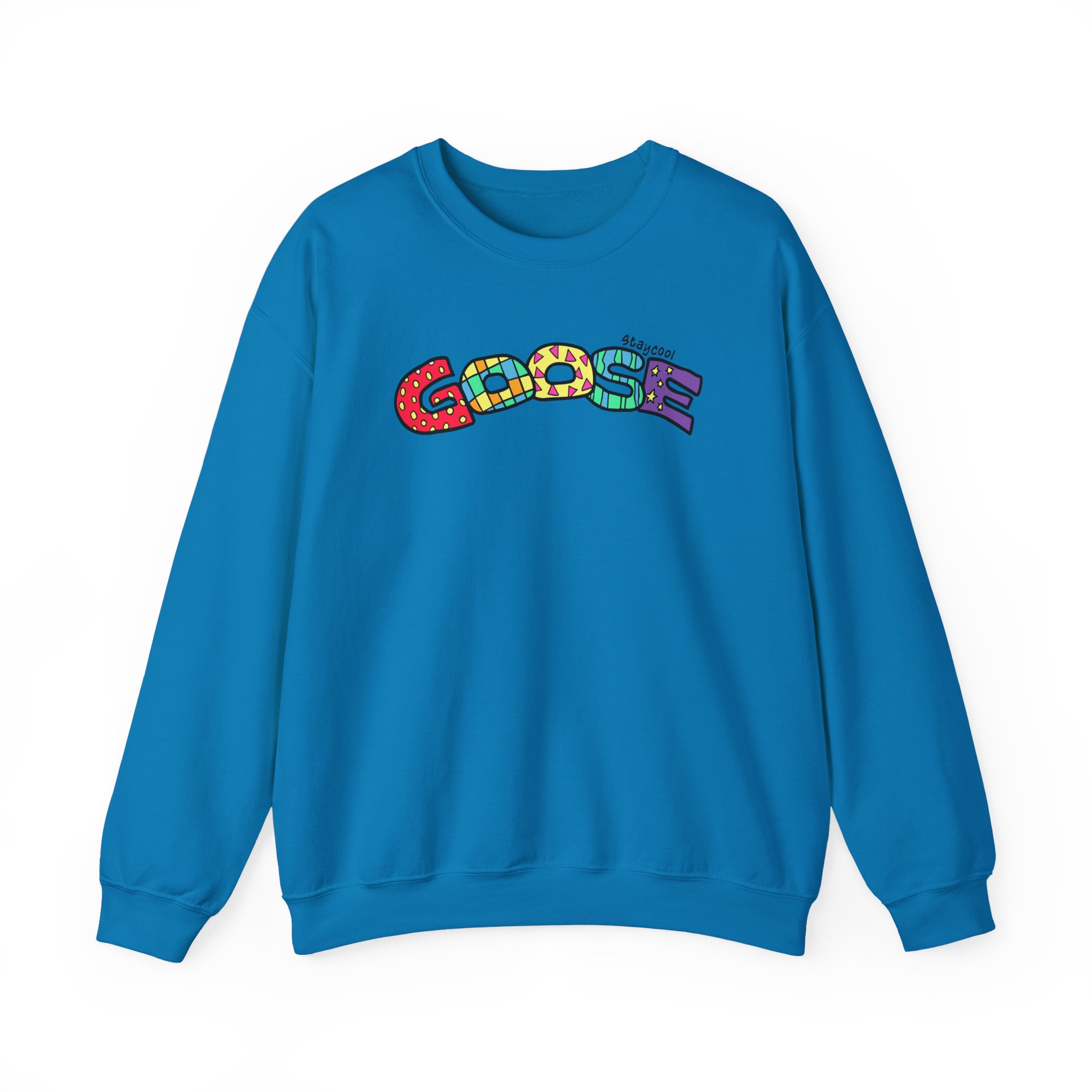 Goose x Staycool Rainbow Unisex Heavy Blendâ„¢ Crewneck Sweatshirt