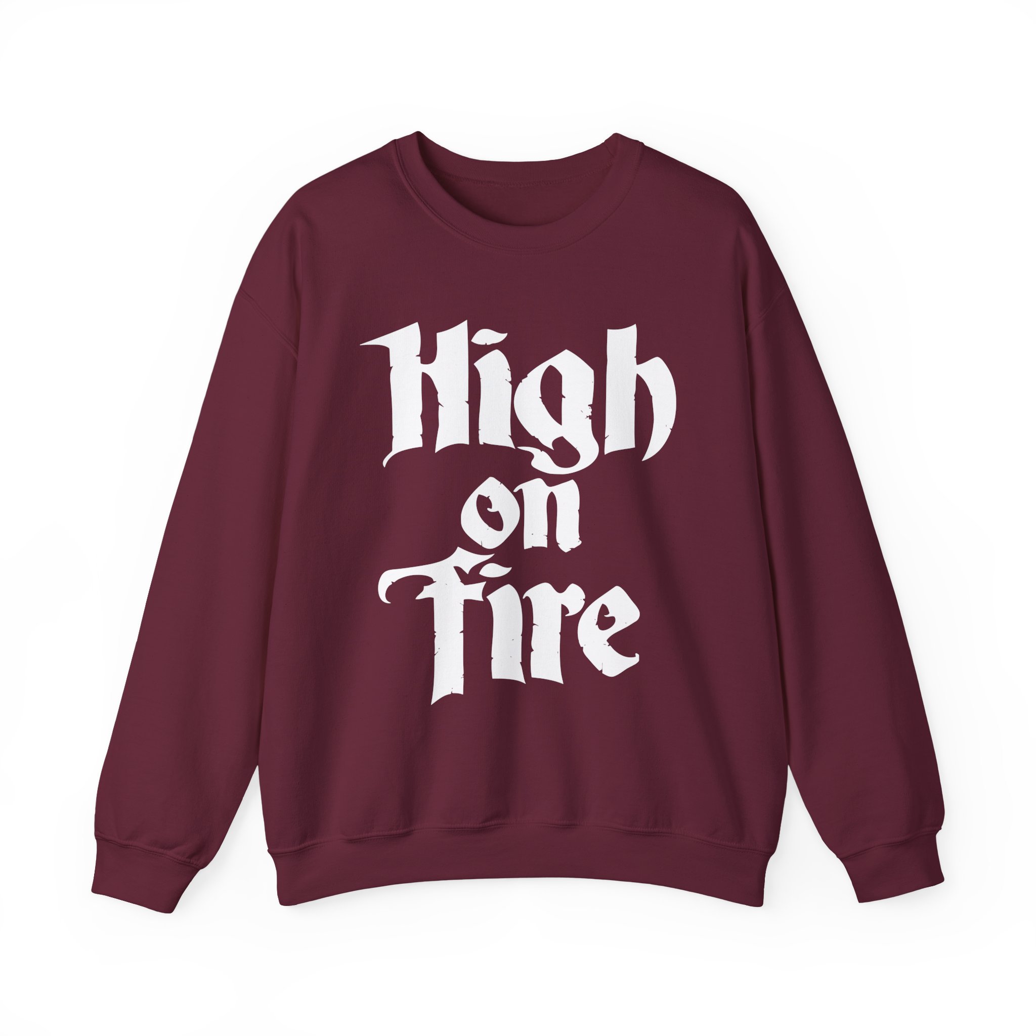 High on Fire Logo Unisex Heavy Blendâ„¢ Crewneck Sweatshirt
