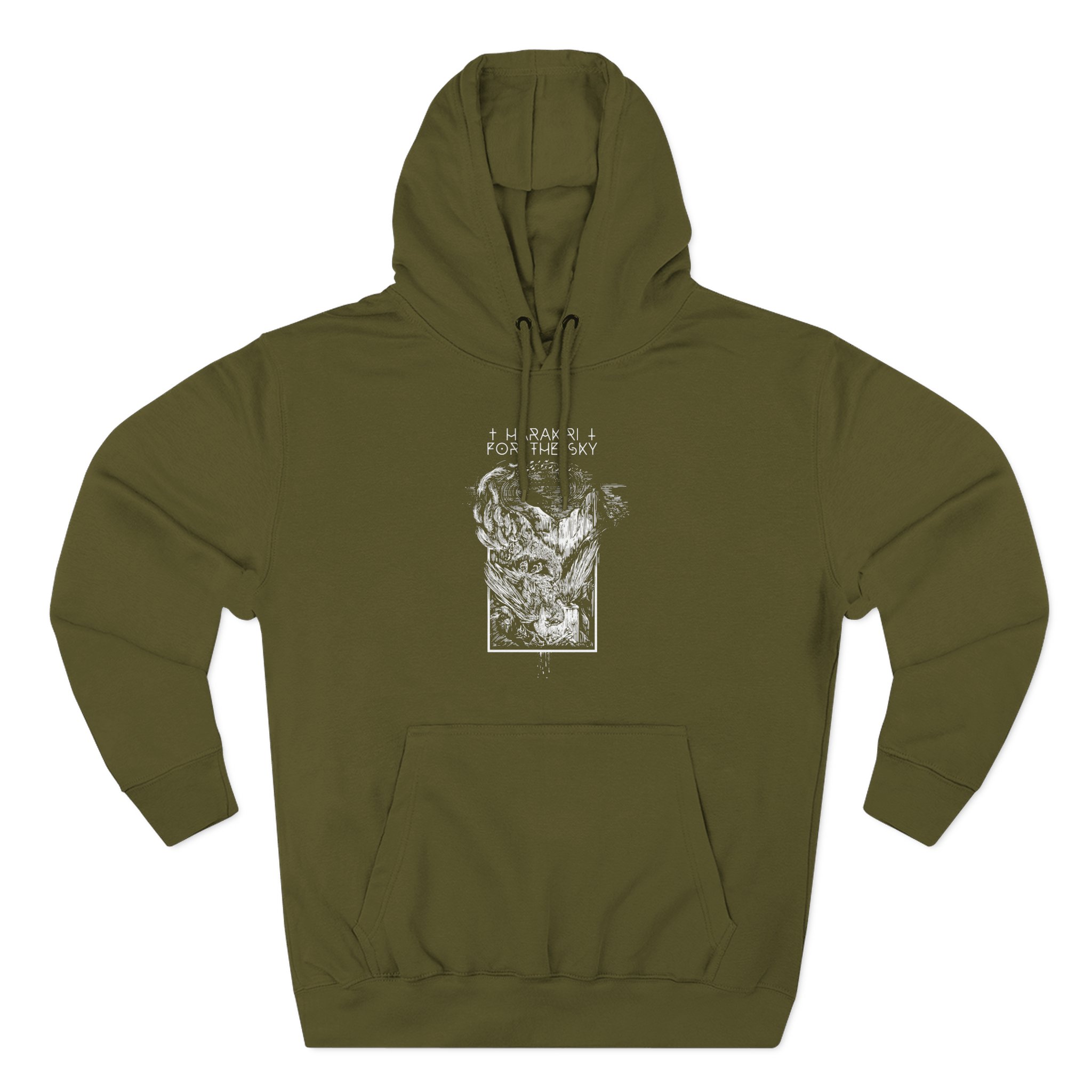 Harakiri for the Sky Dead Vulture Three-Panel Fleece Hoodie