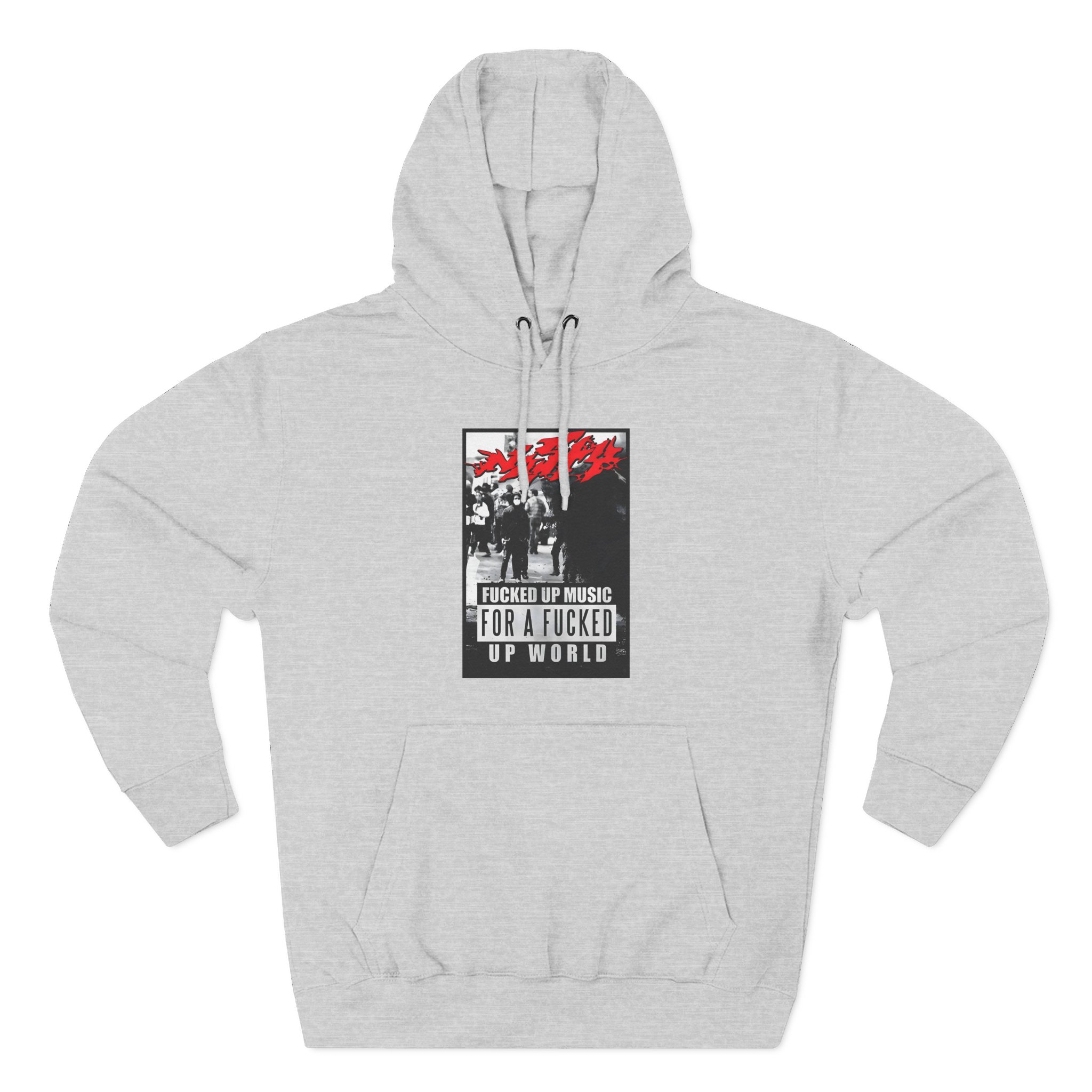 Nasty Riot Three-Panel Fleece Hoodie