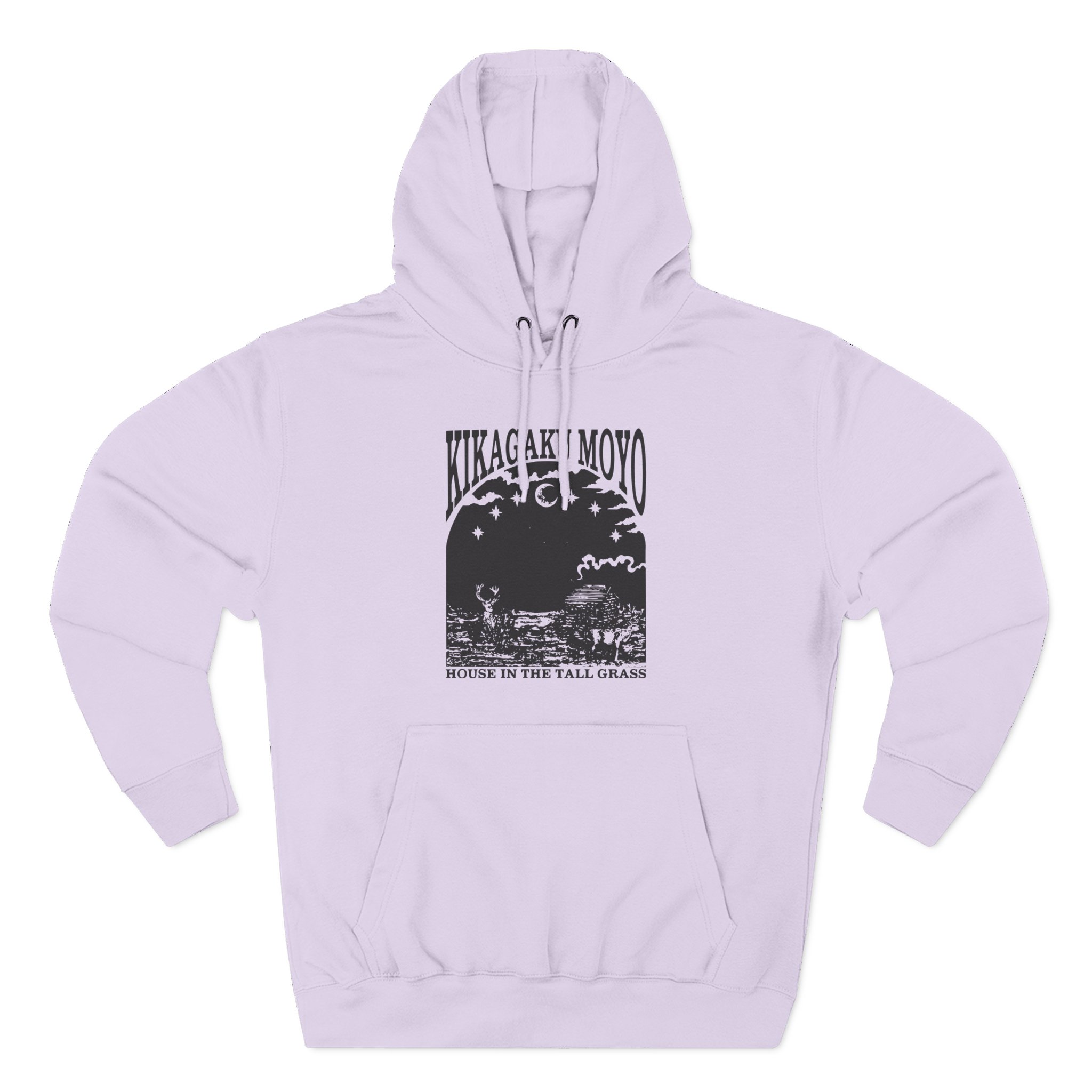 Kikagaku Moyo House in the Tall Grass Three-Panel Fleece Hoodie