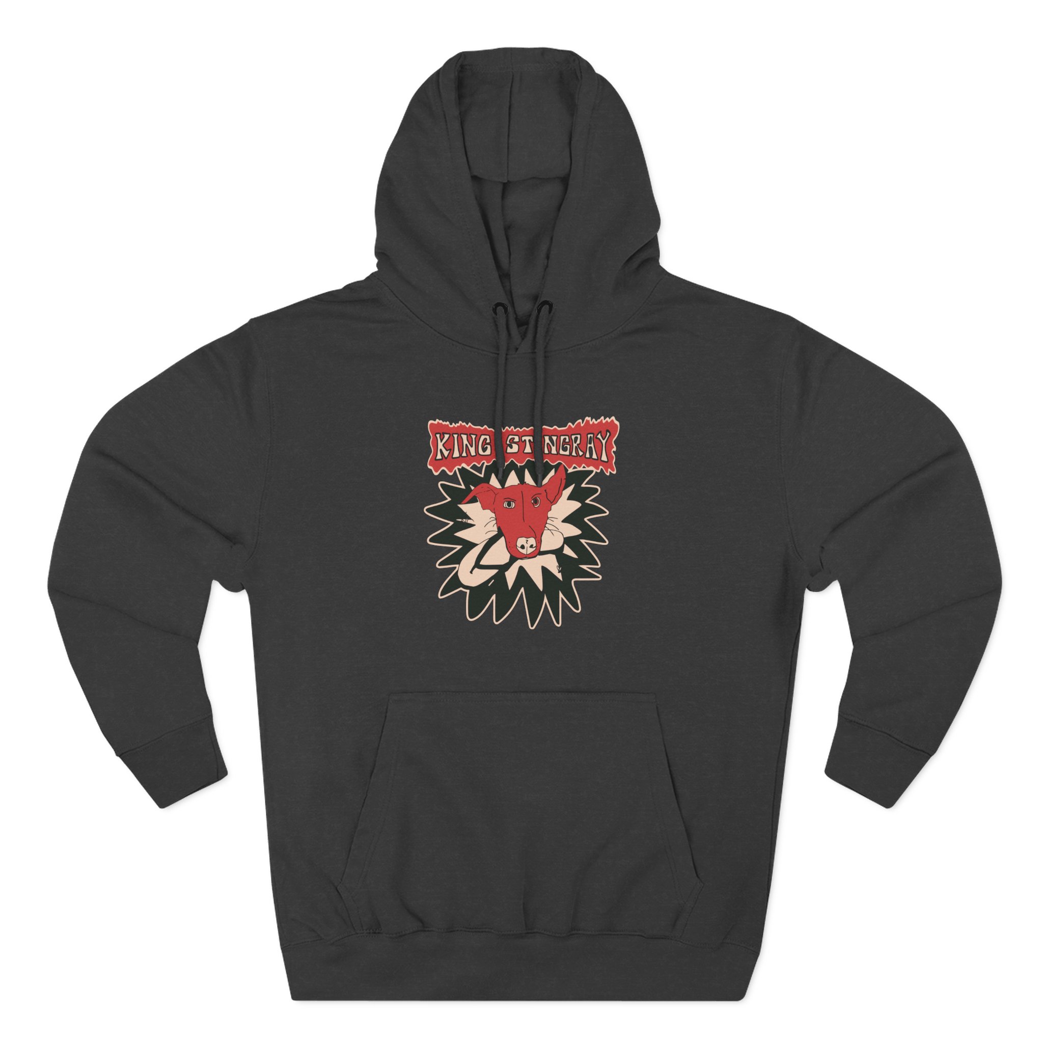 King Stingray Dog With Thong Three-Panel Fleece Hoodie