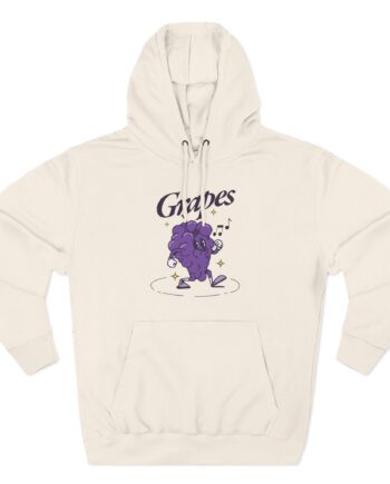 James Marriott Grapes Natural Three-Panel Fleece Hoodie