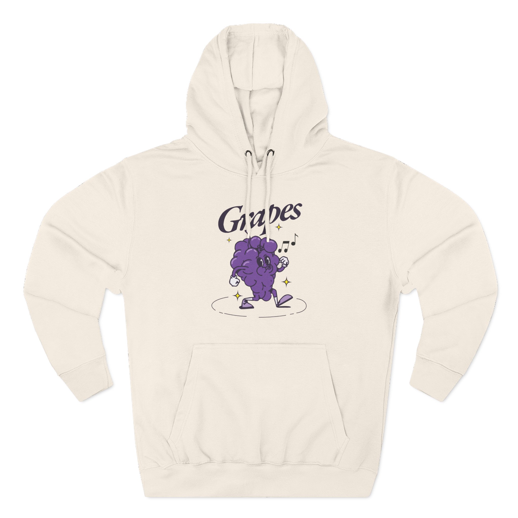 James Marriott Grapes Natural Three-Panel Fleece Hoodie