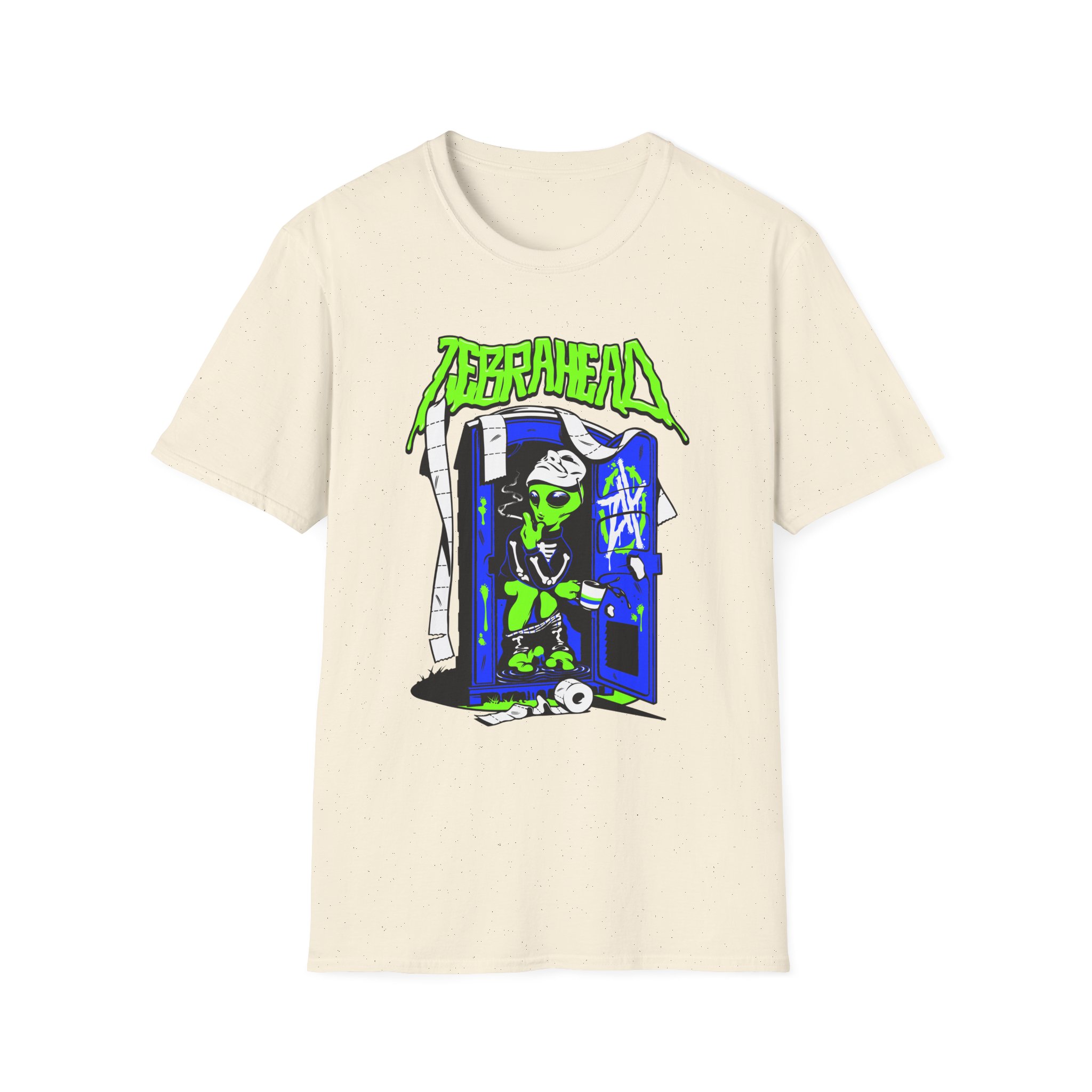 Zebrahead White ZH Coffee break Unisex Softstyle T-Shirt