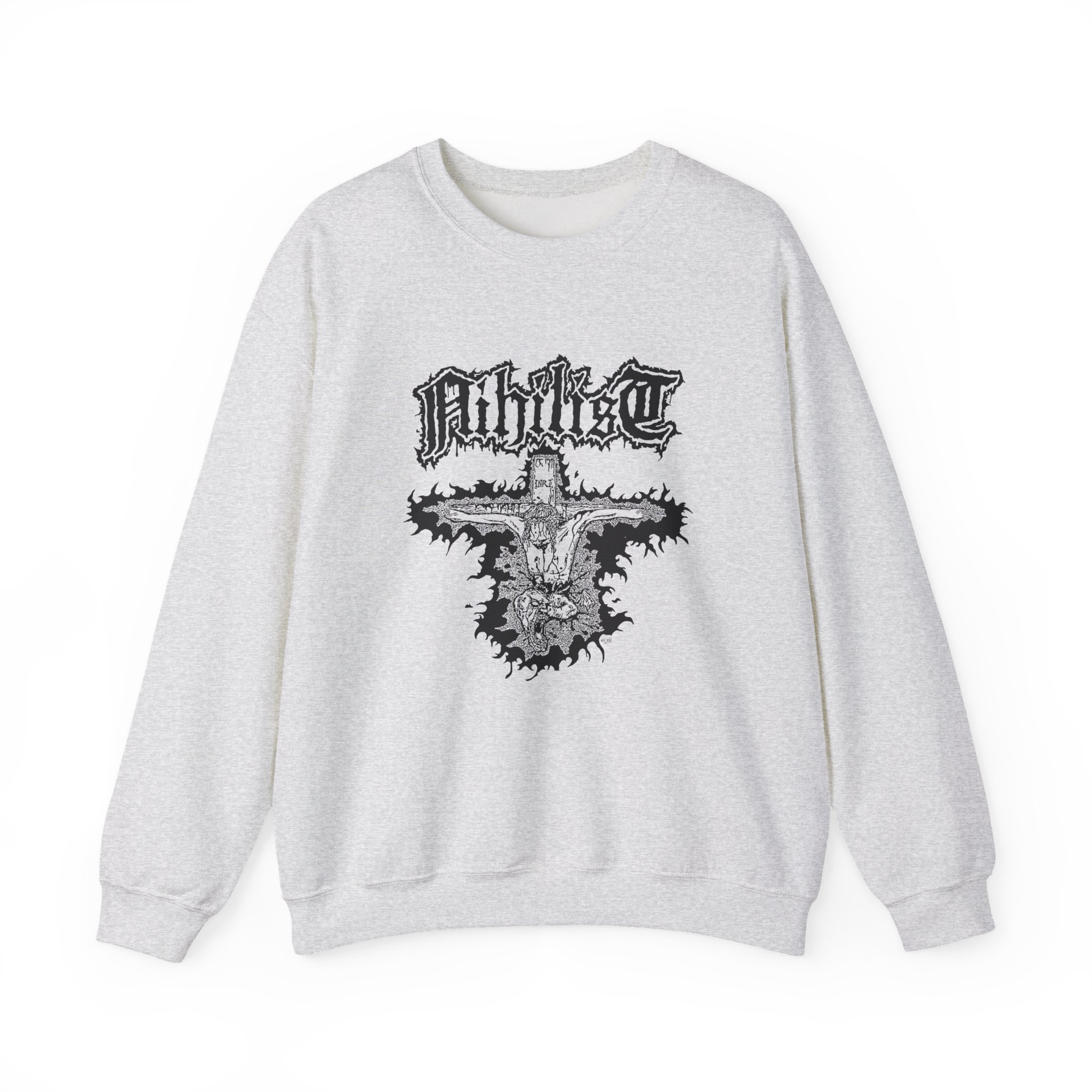 Entombed Nihilist Cross Unisex Heavy Blendâ„¢ Crewneck Sweatshirt