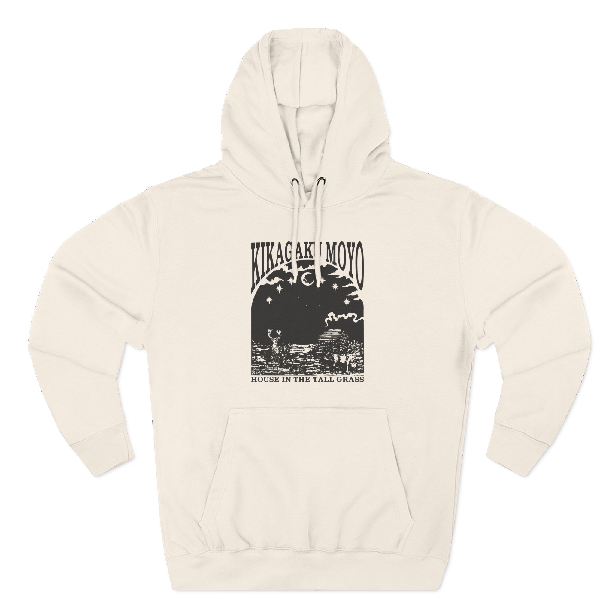 Kikagaku Moyo House in the Tall Grass Three-Panel Fleece Hoodie