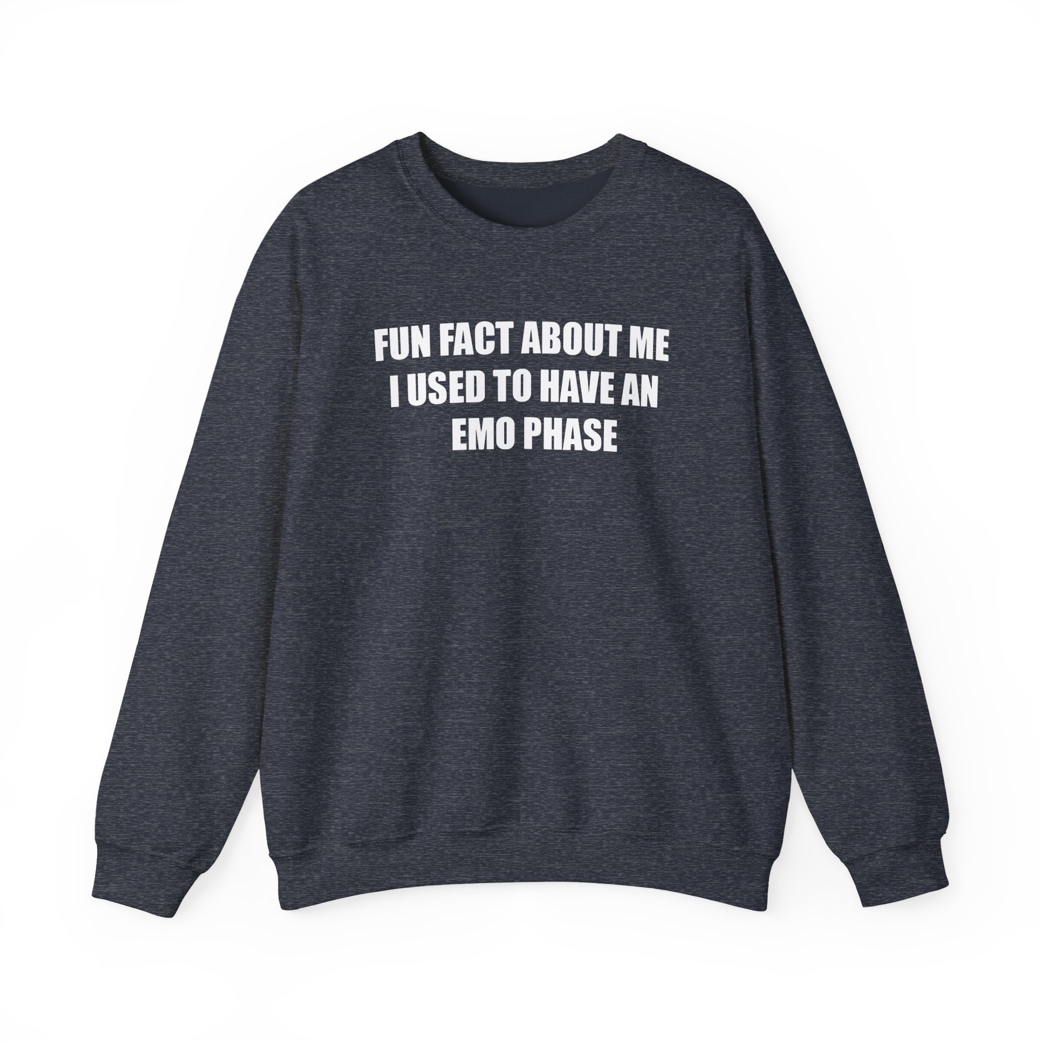 Jake & Johnnie Fun Fact About Me I Used to Have an Emo Phase Unisex Heavy Blendâ„¢ Crewneck Sweatshirt