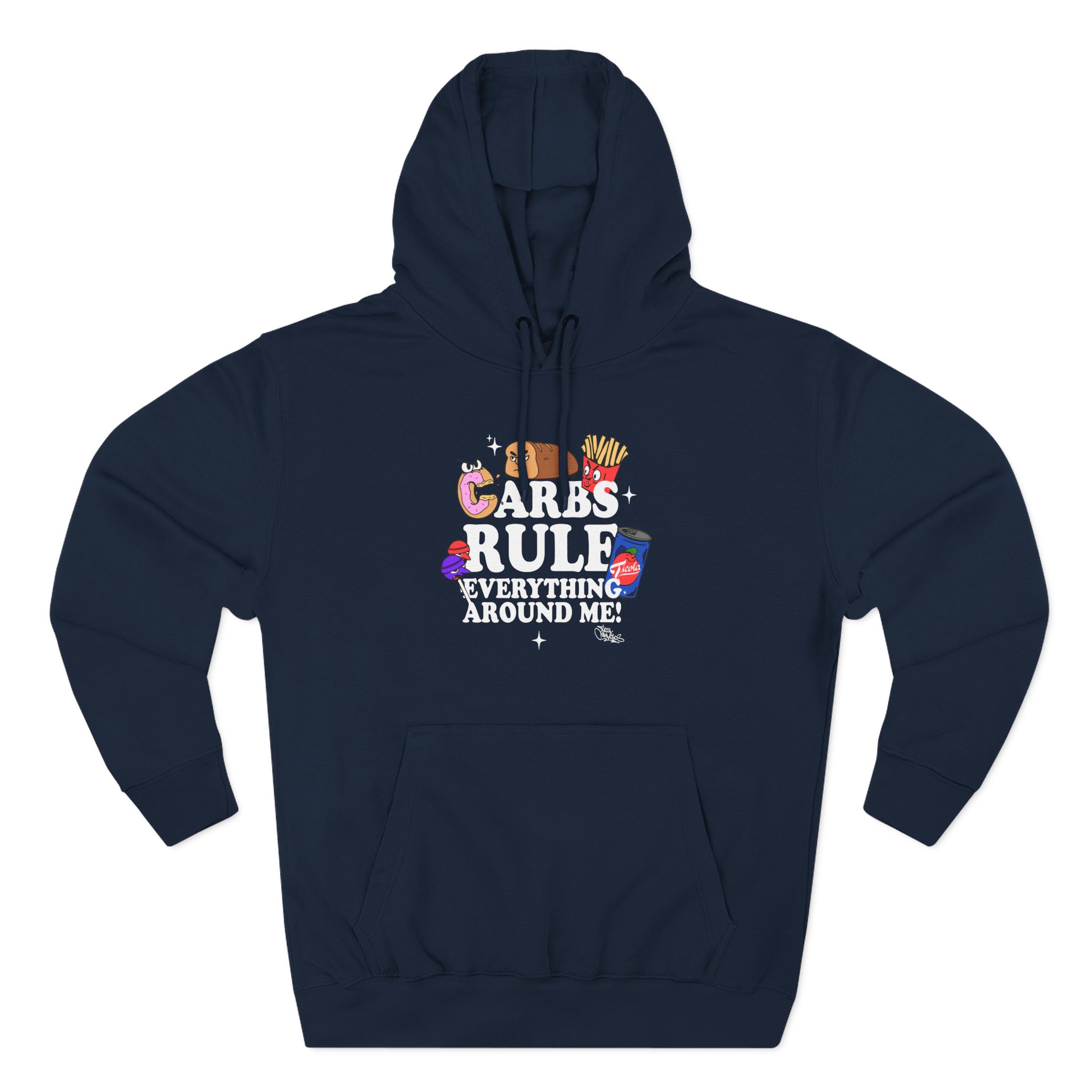 Method Man Carbs Rule Everything Around Me Three-Panel Fleece Hoodie