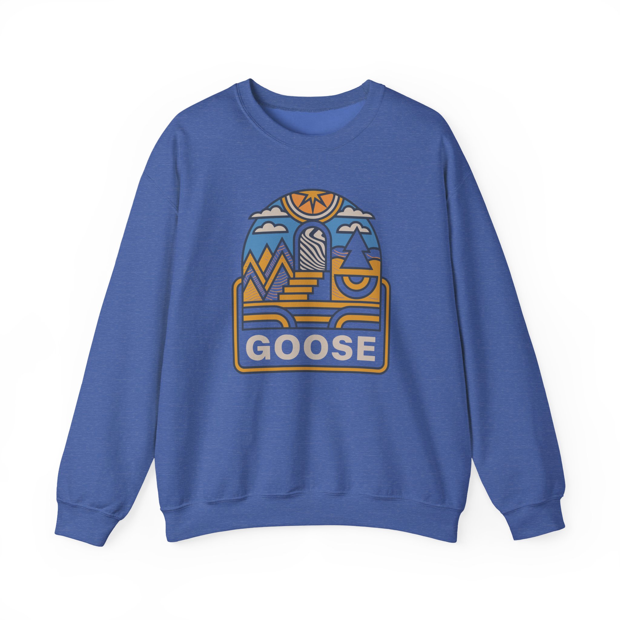 Goose Trippy Staircase Unisex Heavy Blendâ„¢ Crewneck Sweatshirt