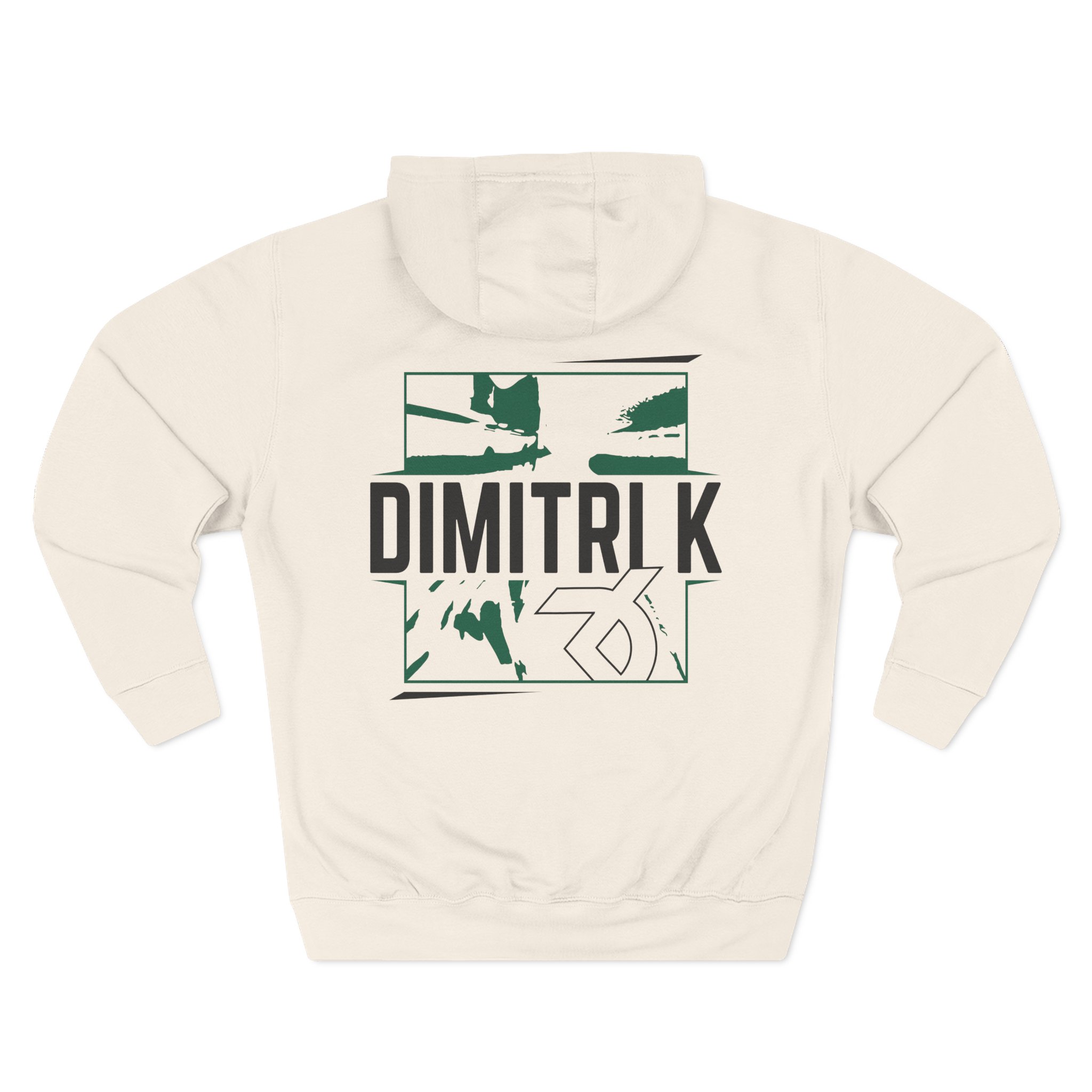 Dimitri K Three-Panel Fleece Hoodie