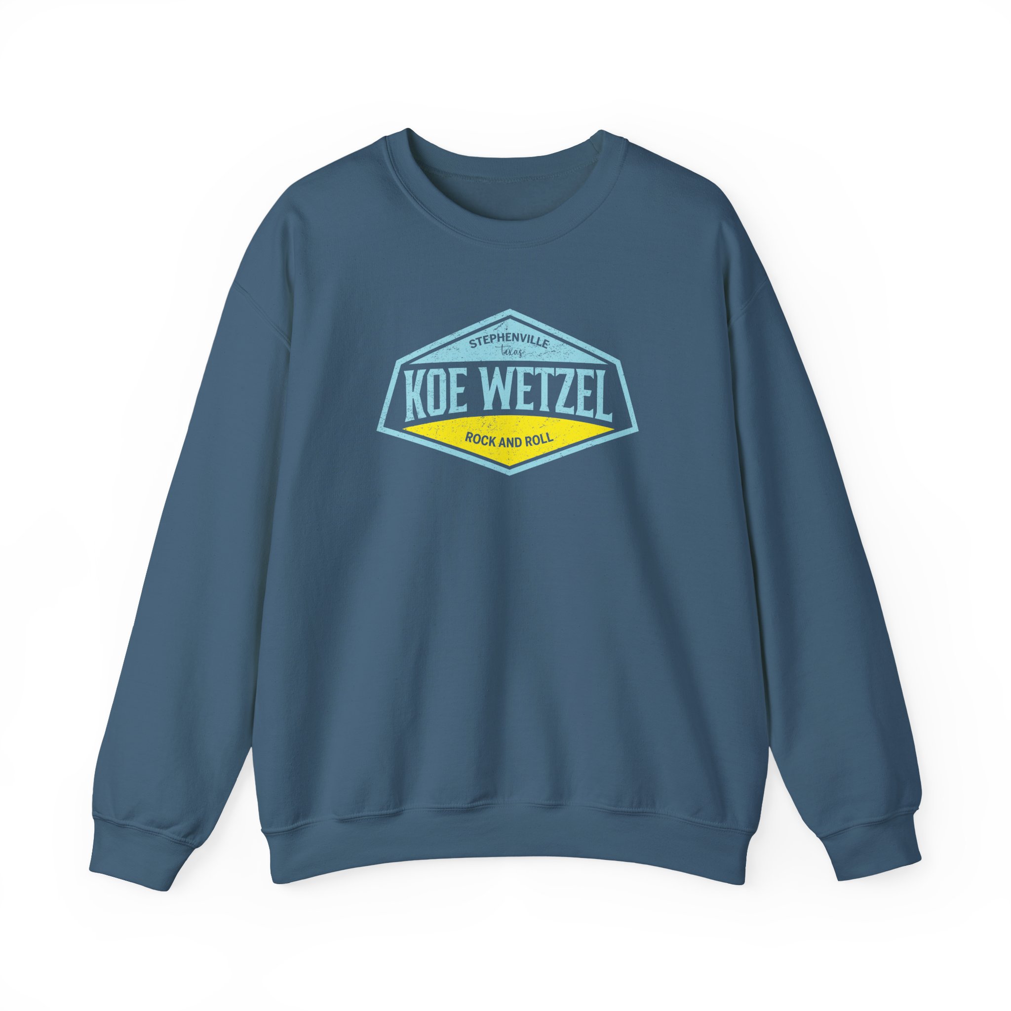 Koe Wetzel Stephenville Rock & Roll Unisex Heavy Blendâ„¢ Crewneck Sweatshirt