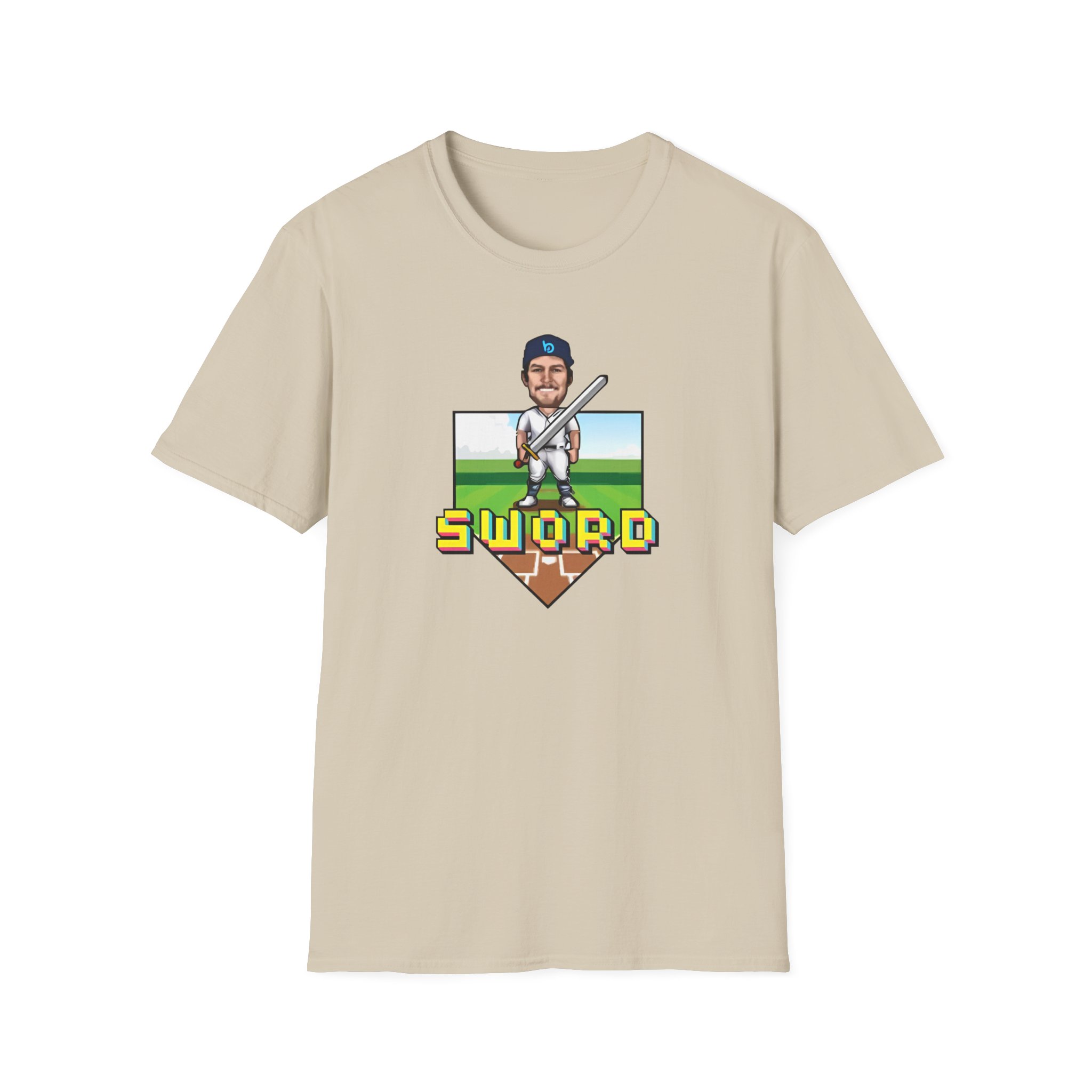 Trevor Bauer Sword Pixel Art Unisex Softstyle T-Shirt