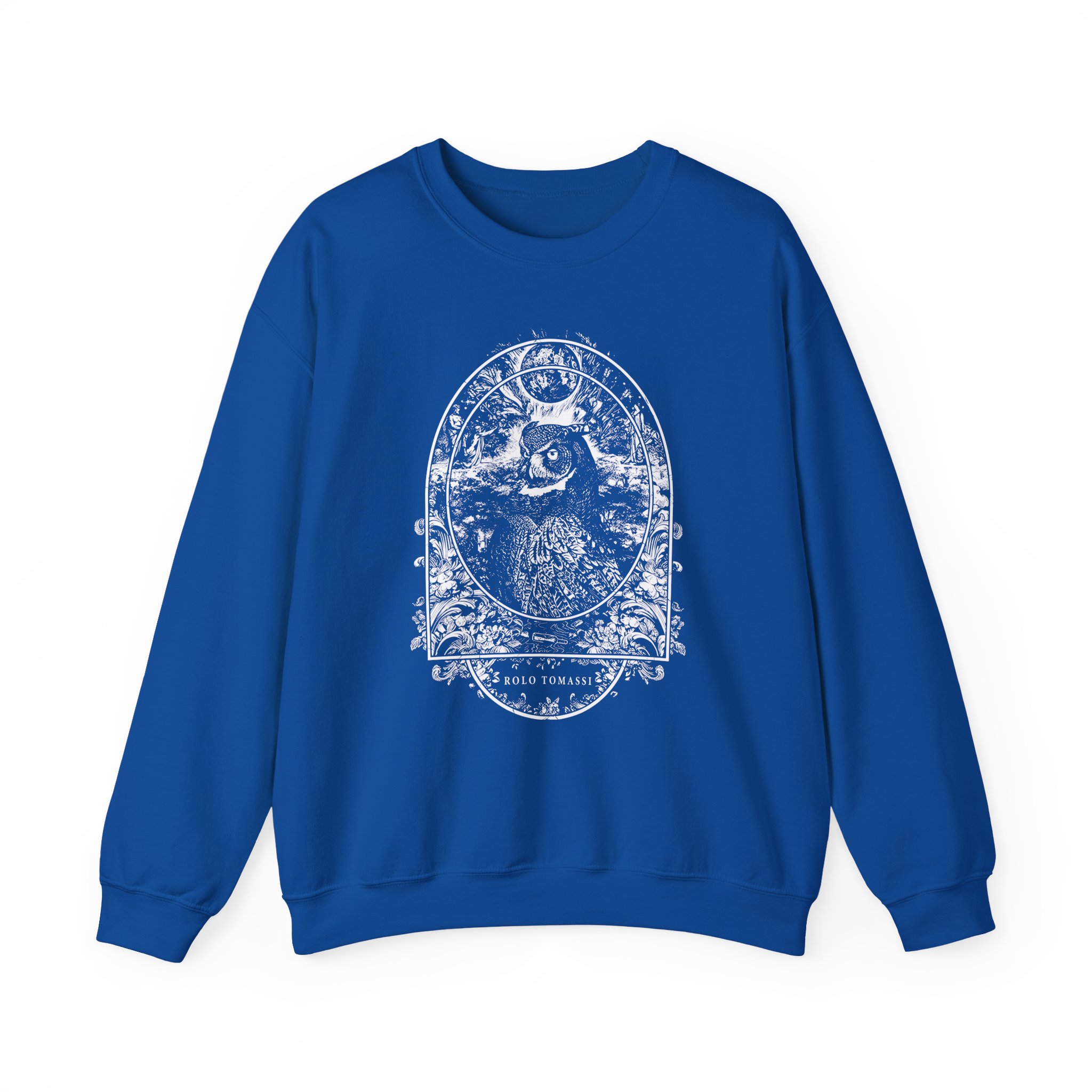 Rolo Tomassi Owl Unisex Heavy Blend Crewneck Sweatshirt