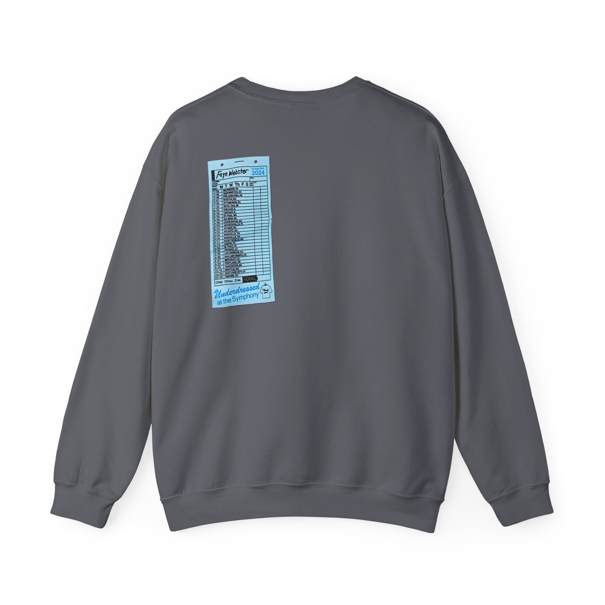 Faye Webster Underdressed at the Symphony 2024 Tour Unisex Heavy Blendâ„¢ Crewneck Sweatshirt