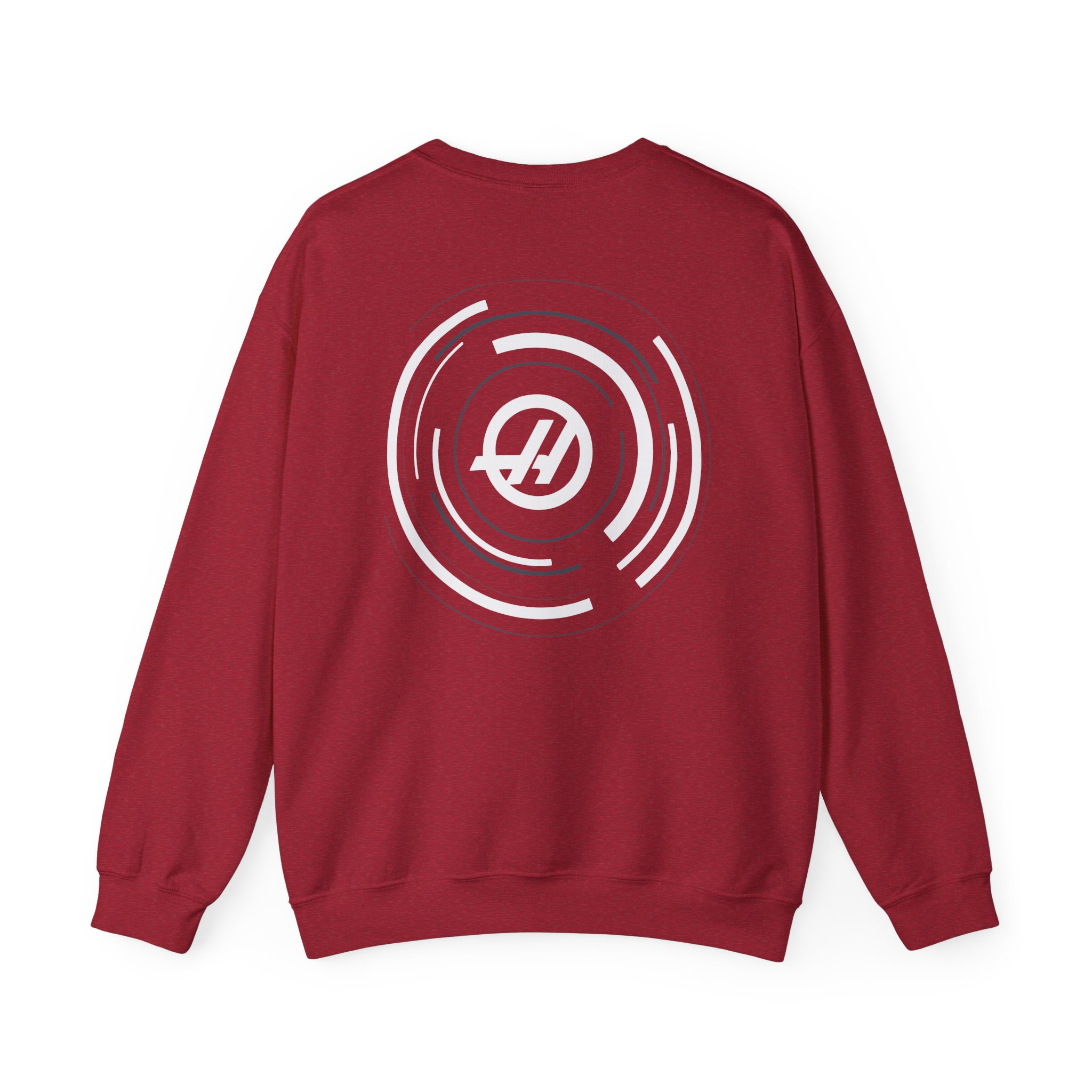 Haas F1 Dynamic Roundel Unisex Heavy Blendâ„¢ Crewneck Sweatshirt