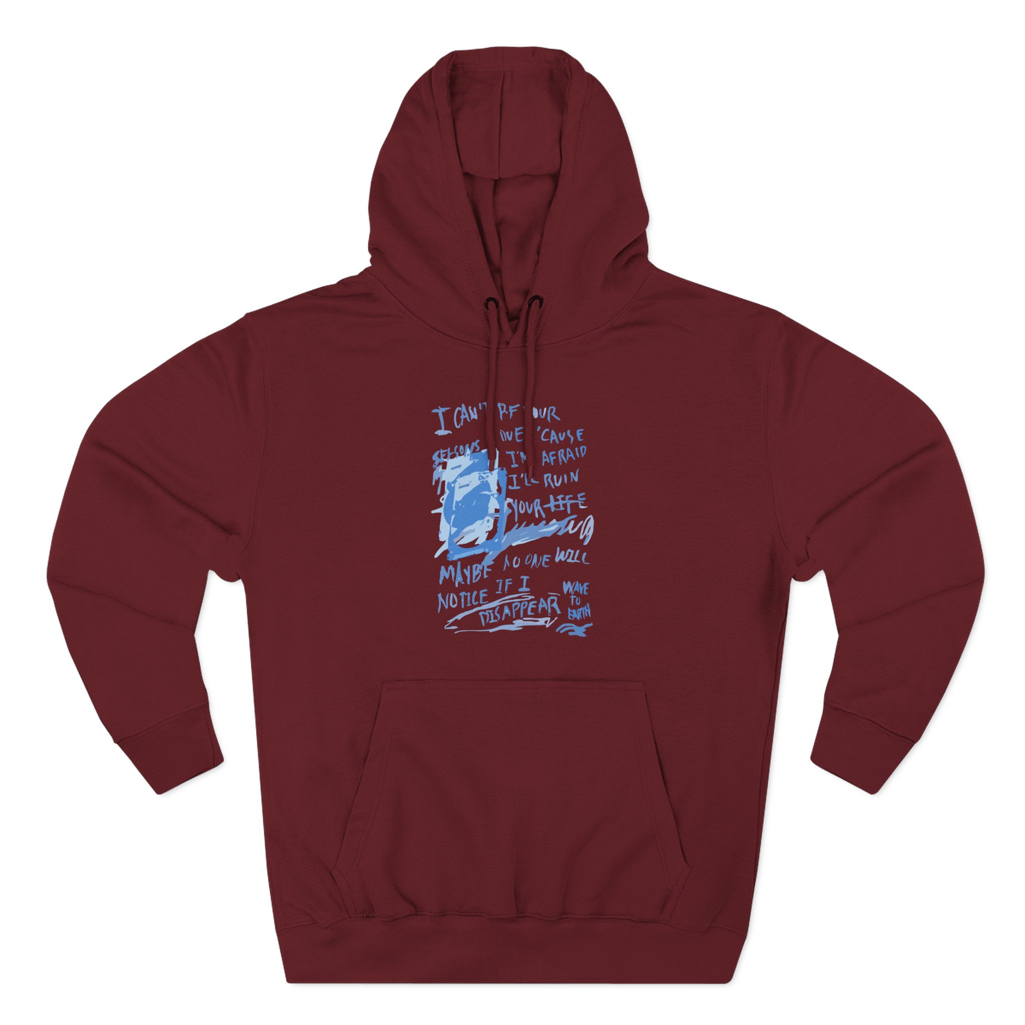 Wave to Earth Three-Panel Fleece Hoodie