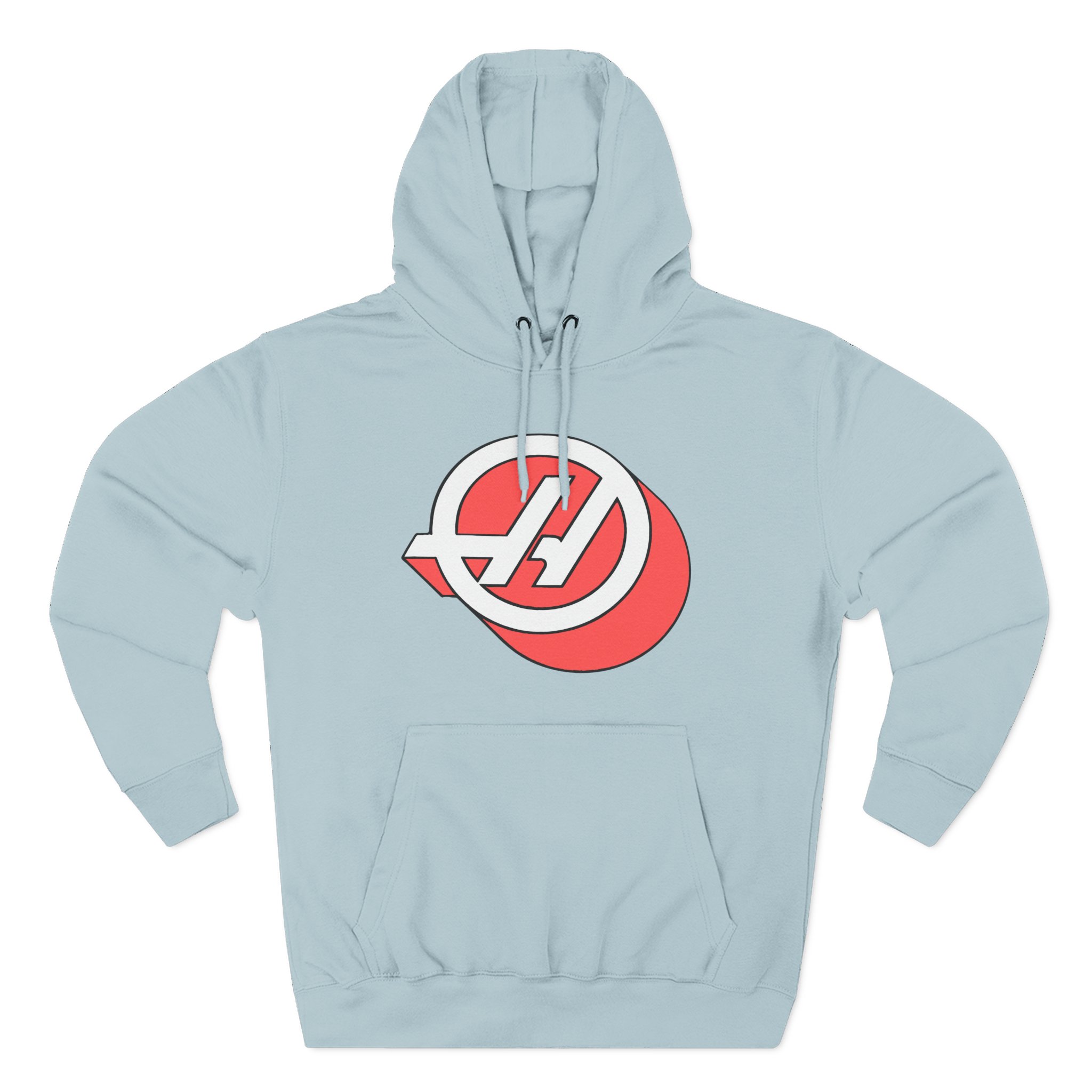 Haas F1 3d Roundel Three-Panel Fleece Hoodie