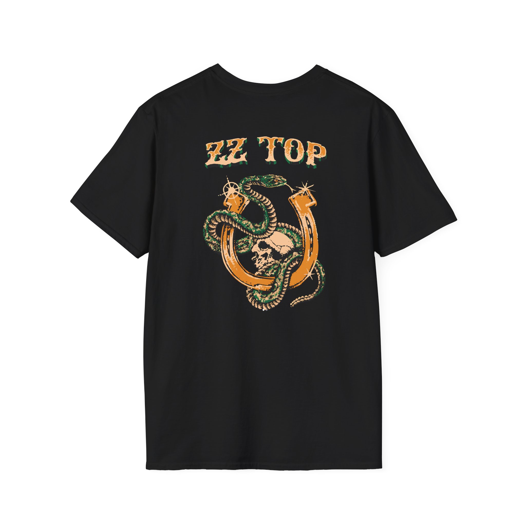 ZZ Top Snake Skull Unisex Softstyle T-Shirt