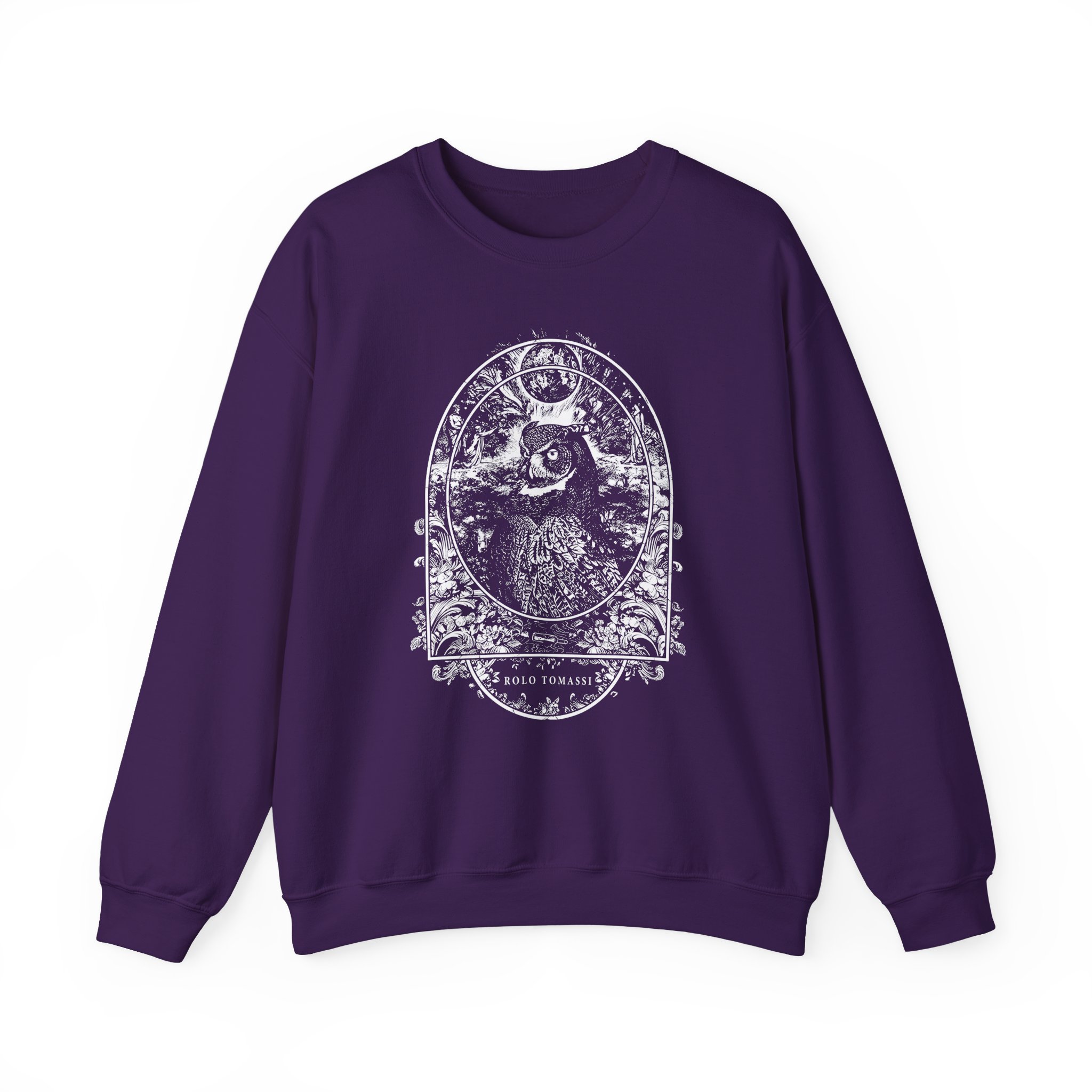 Rolo Tomassi Owl Unisex Heavy Blend Crewneck Sweatshirt