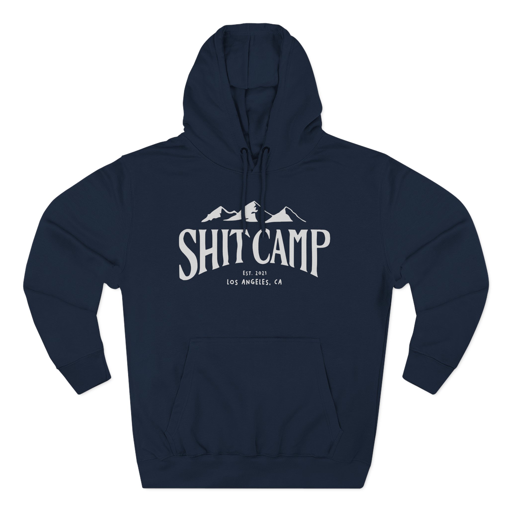 Qtcinderella Shit Camp Three-Panel Fleece Hoodie