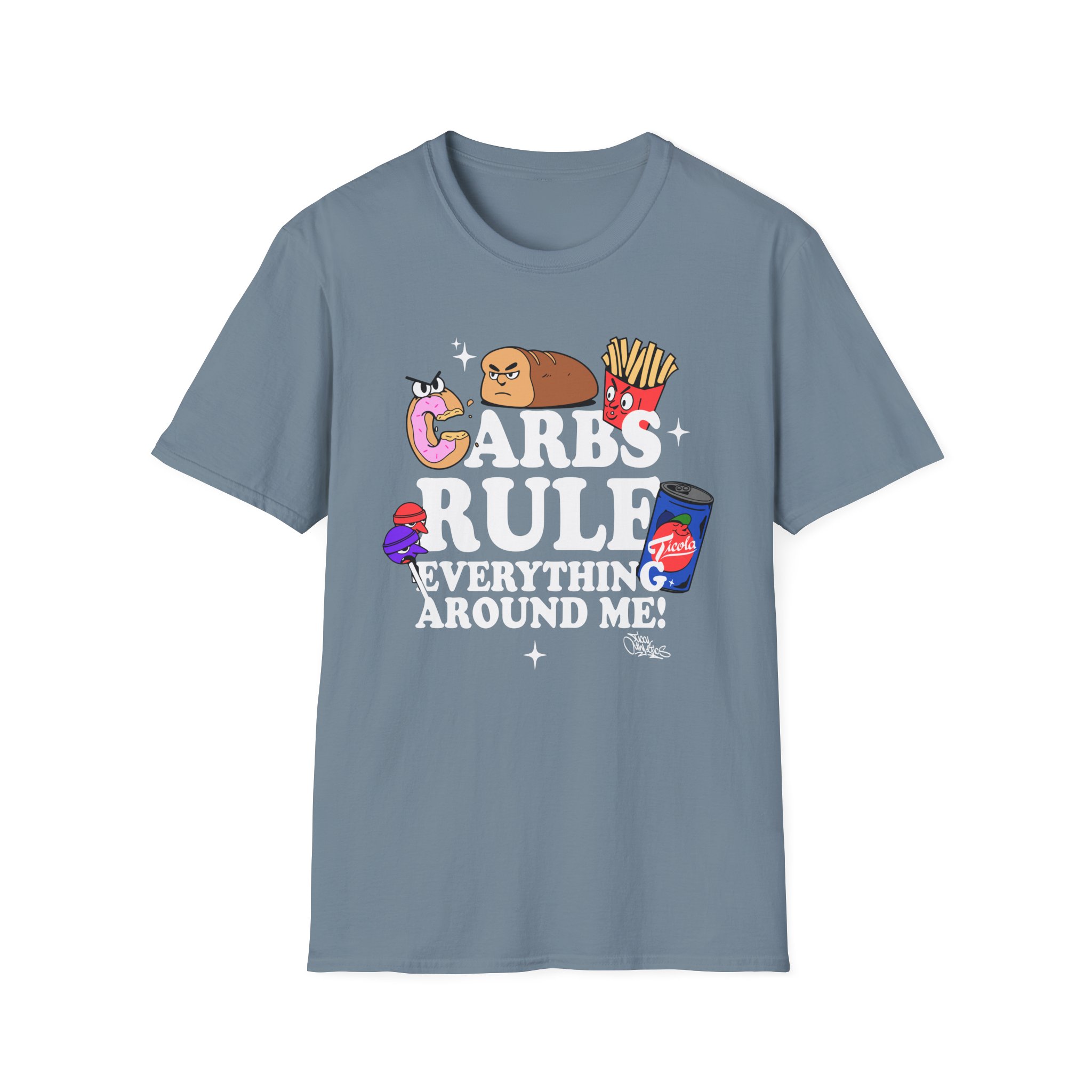 Method Man Carbs Rule Everything Around Me Unisex Softstyle T-Shirt