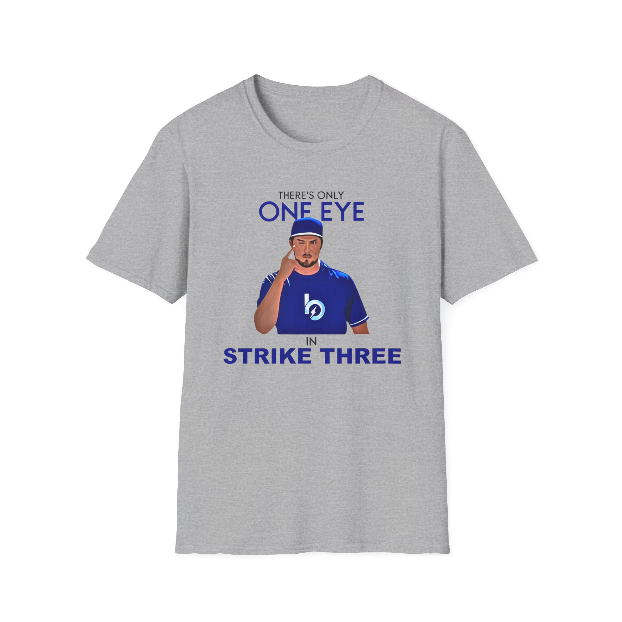 Trevor Bauer There’s Only One Eye in Strike Three Unisex Softstyle T-Shirt