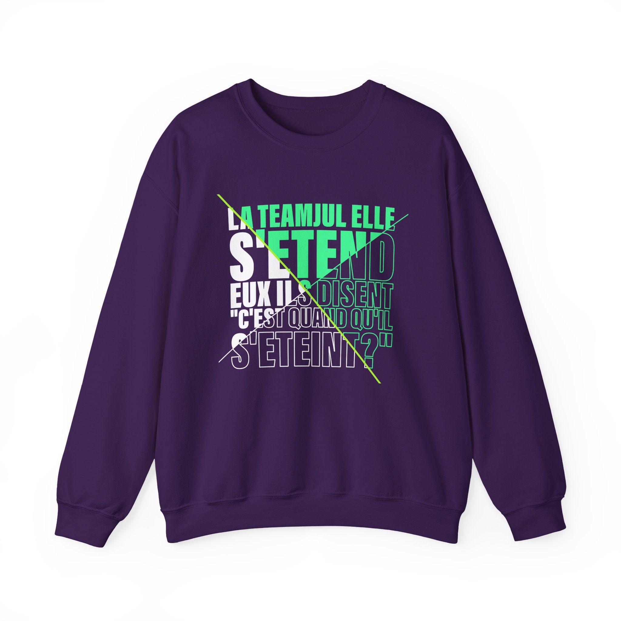 Jul C'est Quand Qu'il S'étein Unisex Heavy Blend™ Crewneck Sweatshirt