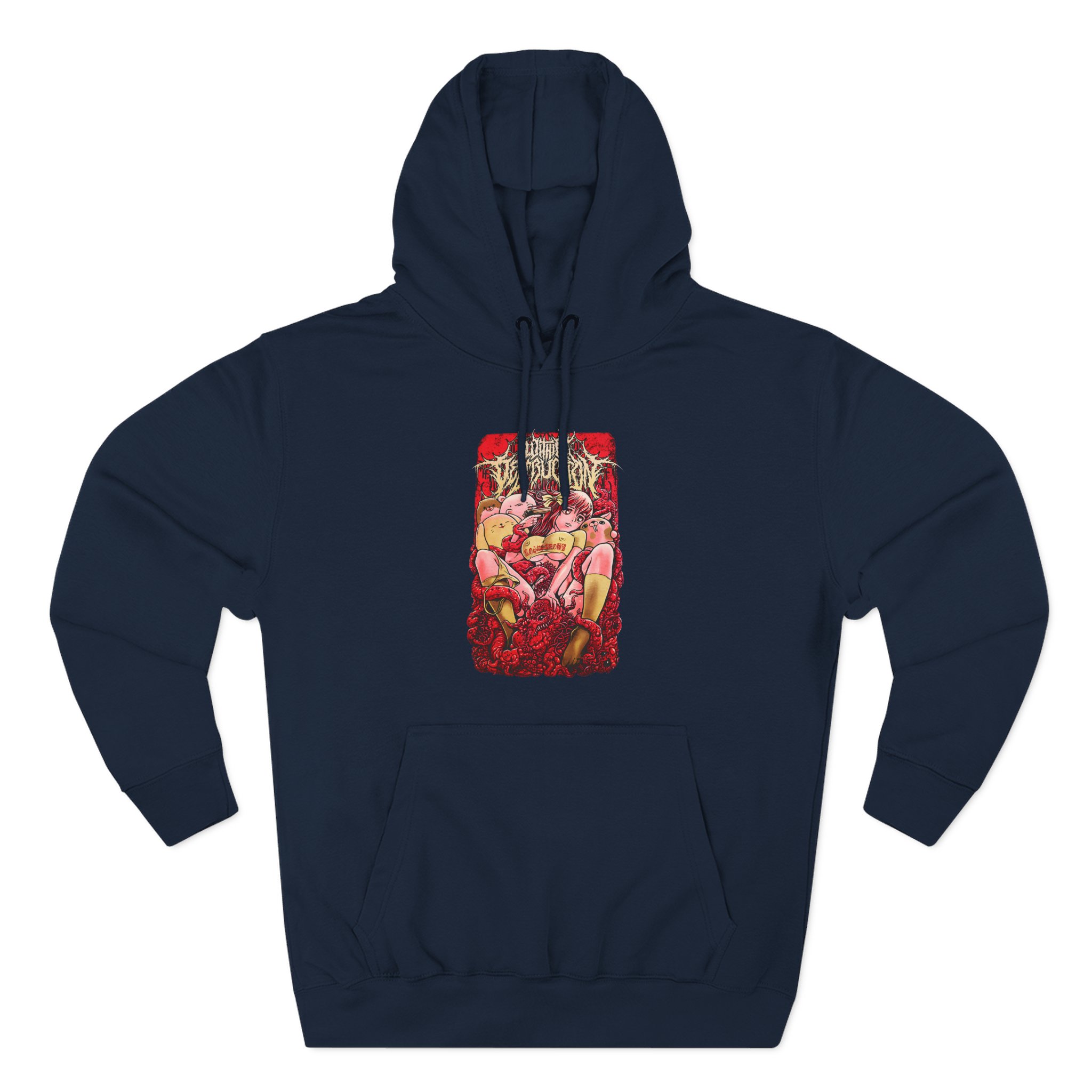 Within Destruction Anime Three-Panel Fleece Hoodie