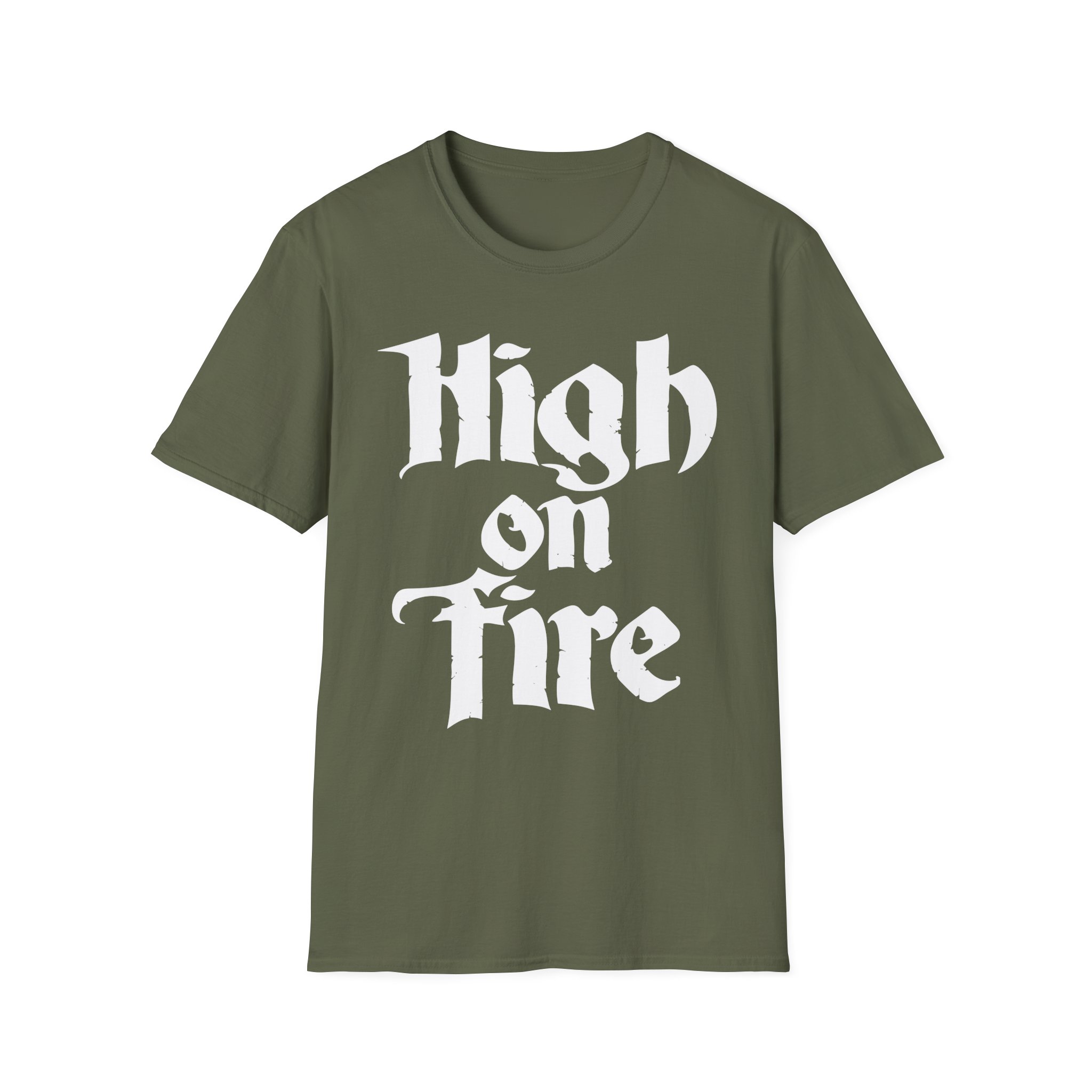 High on Fire Logo Unisex Softstyle T-Shirt