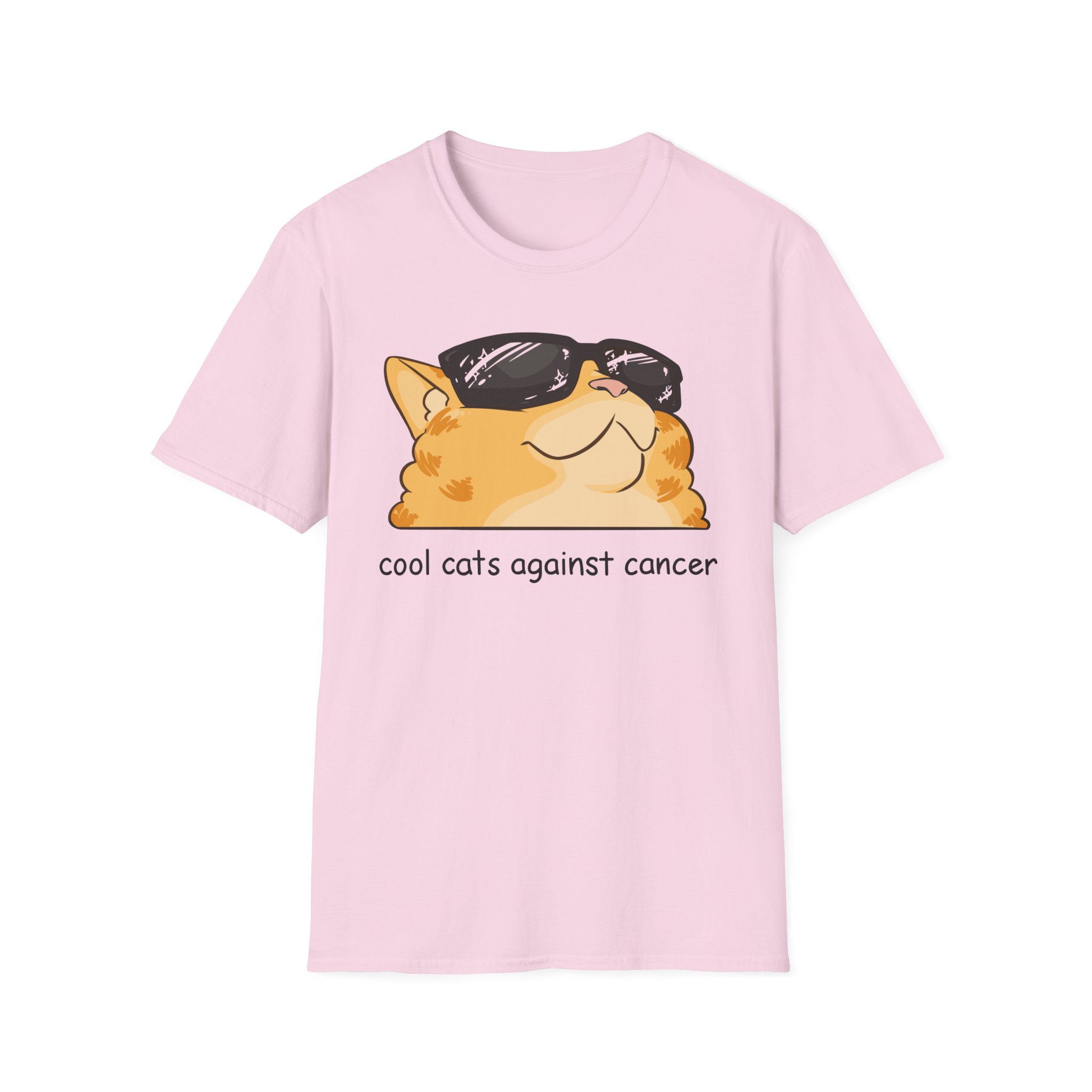 Lilsimsie cool cats against cancer Unisex Softstyle T-Shirt