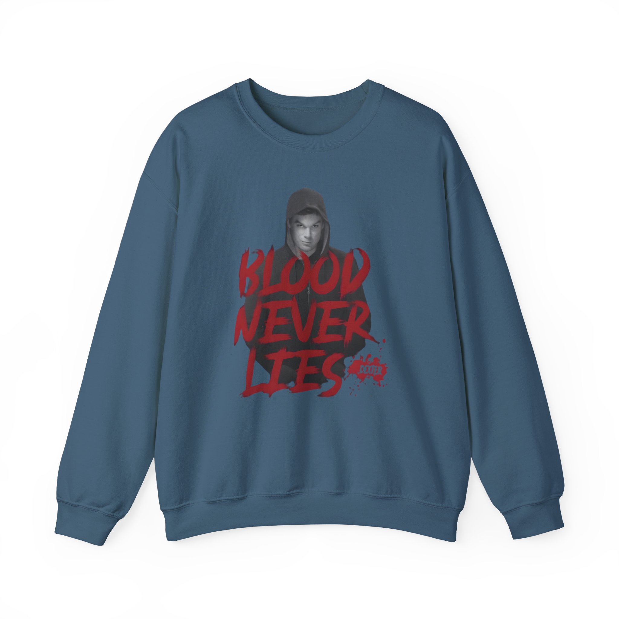 Dexter Blood Never Lies Unisex Heavy Blendâ„¢ Crewneck Sweatshirt
