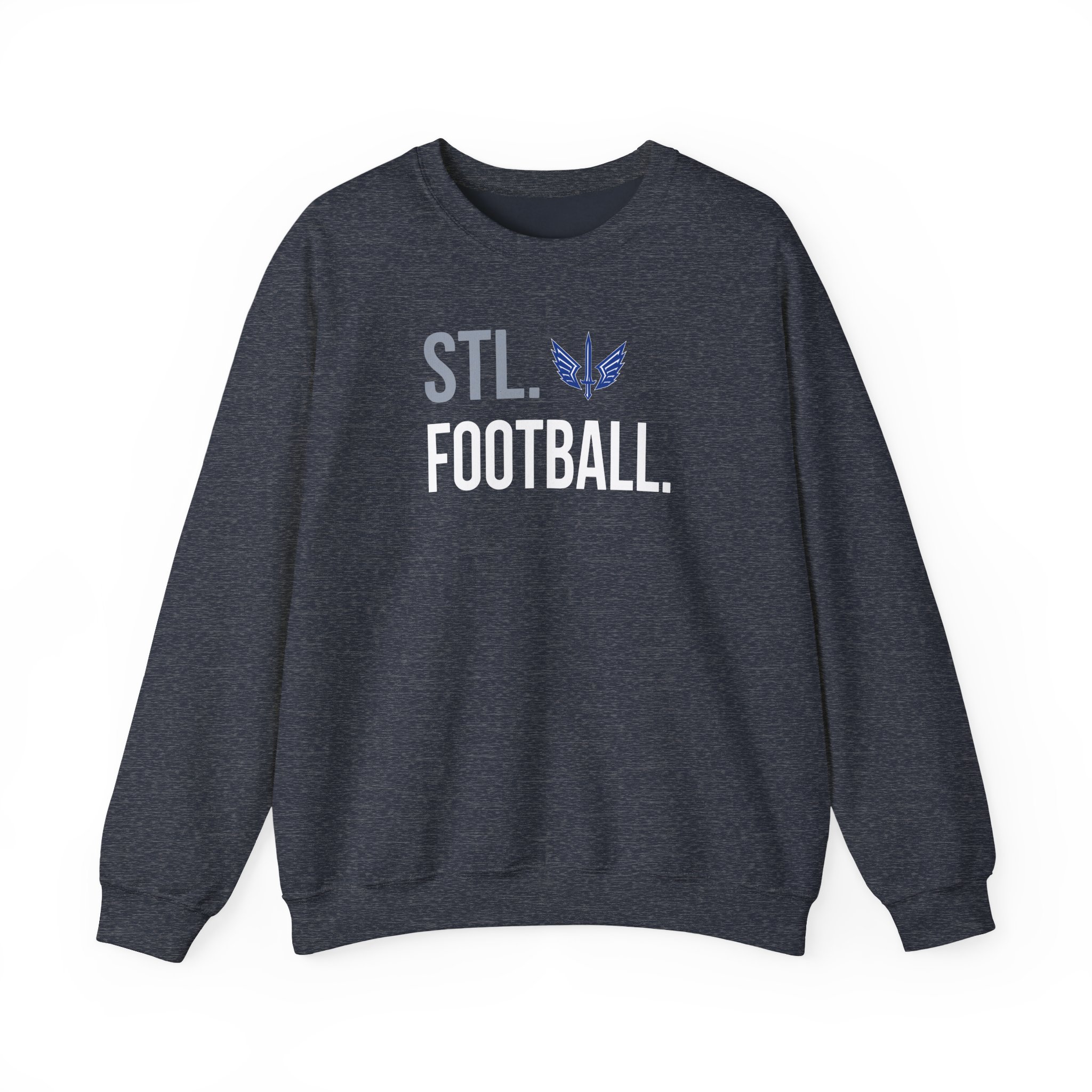 St. Louis Battlehawks 108 Stitches Football Spiral Unisex Heavy Blendâ„¢ Crewneck Sweatshirt