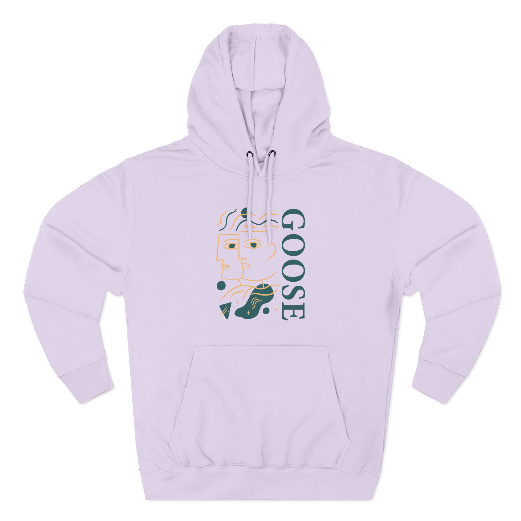 Goose Three-Panel Fleece Hoodie