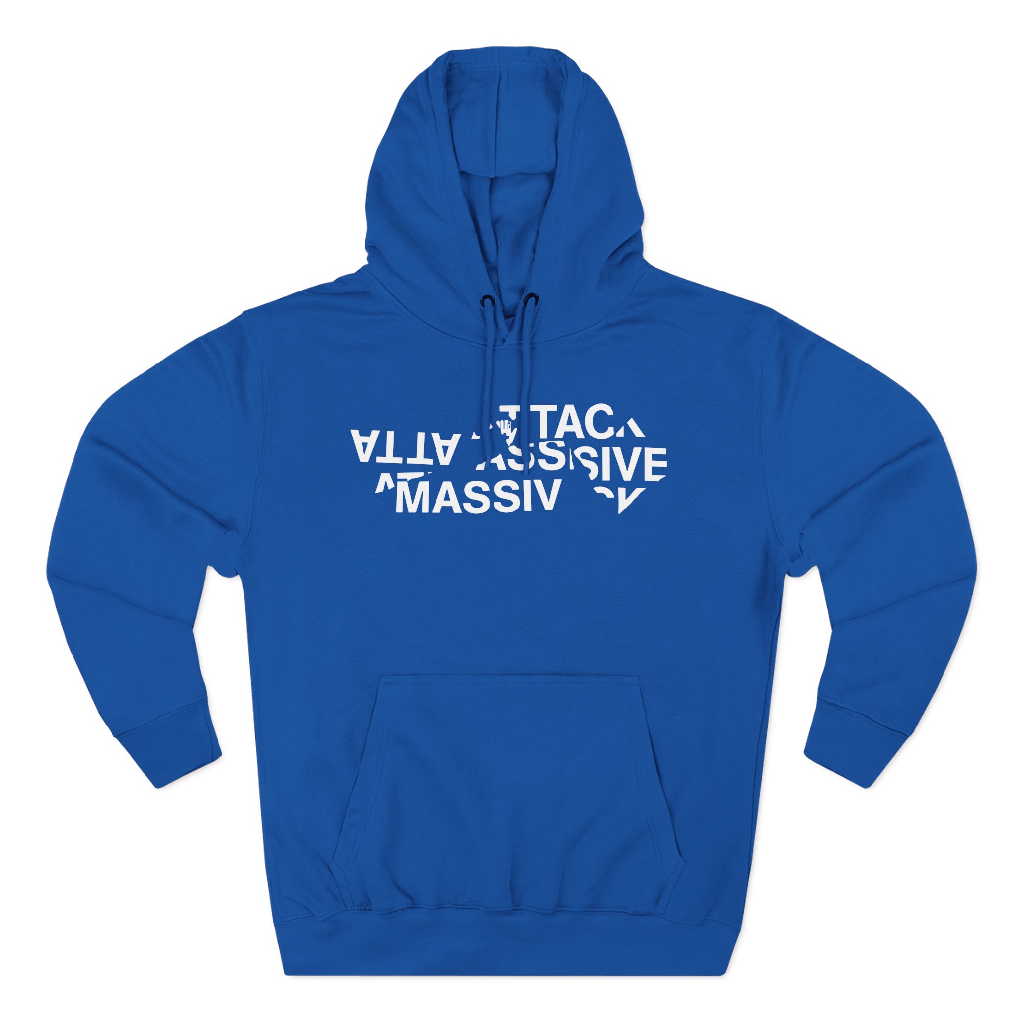 Massive Attack Fractured Logo Three-Panel Fleece Hoodie