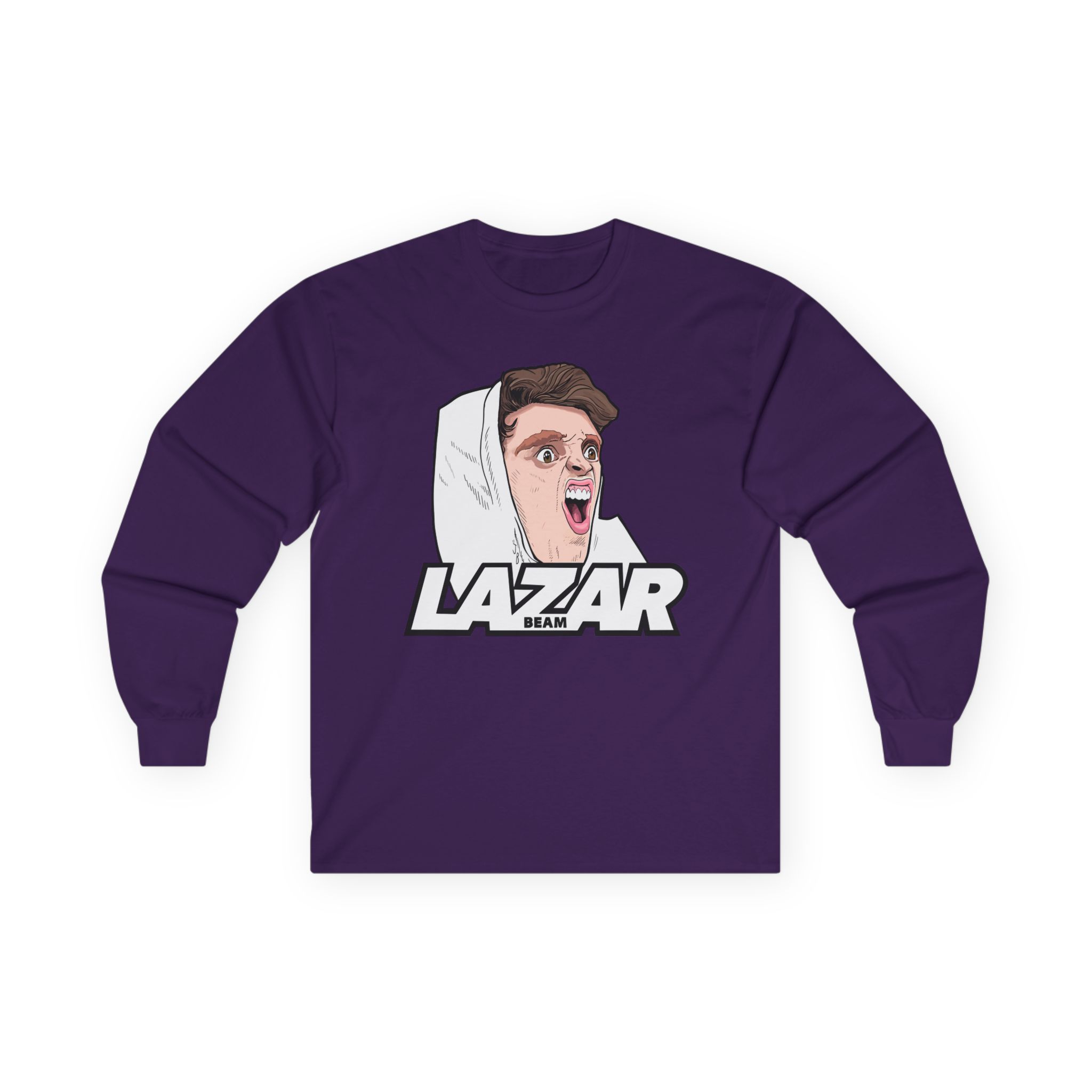 Lazar Silly Face Unisex Ultra Cotton Long Sleeve Tee