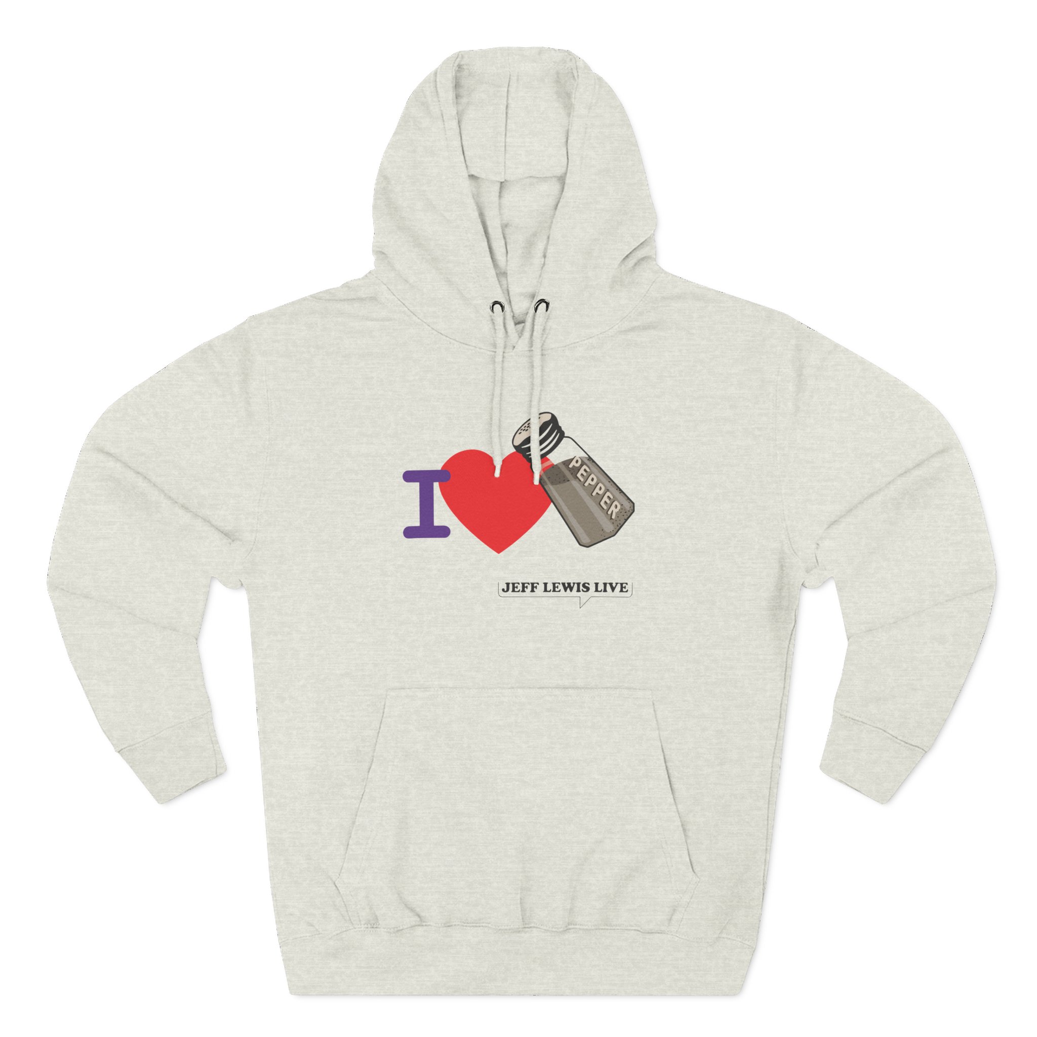 Jeff Lewis I Love Pepper Three-Panel Fleece Hoodie