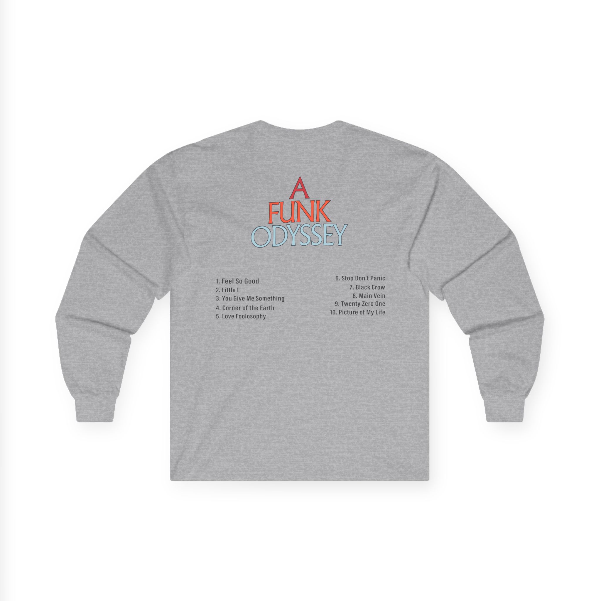 J Funk Odyssey Tracklist Unisex Ultra Cotton Long Sleeve Tee