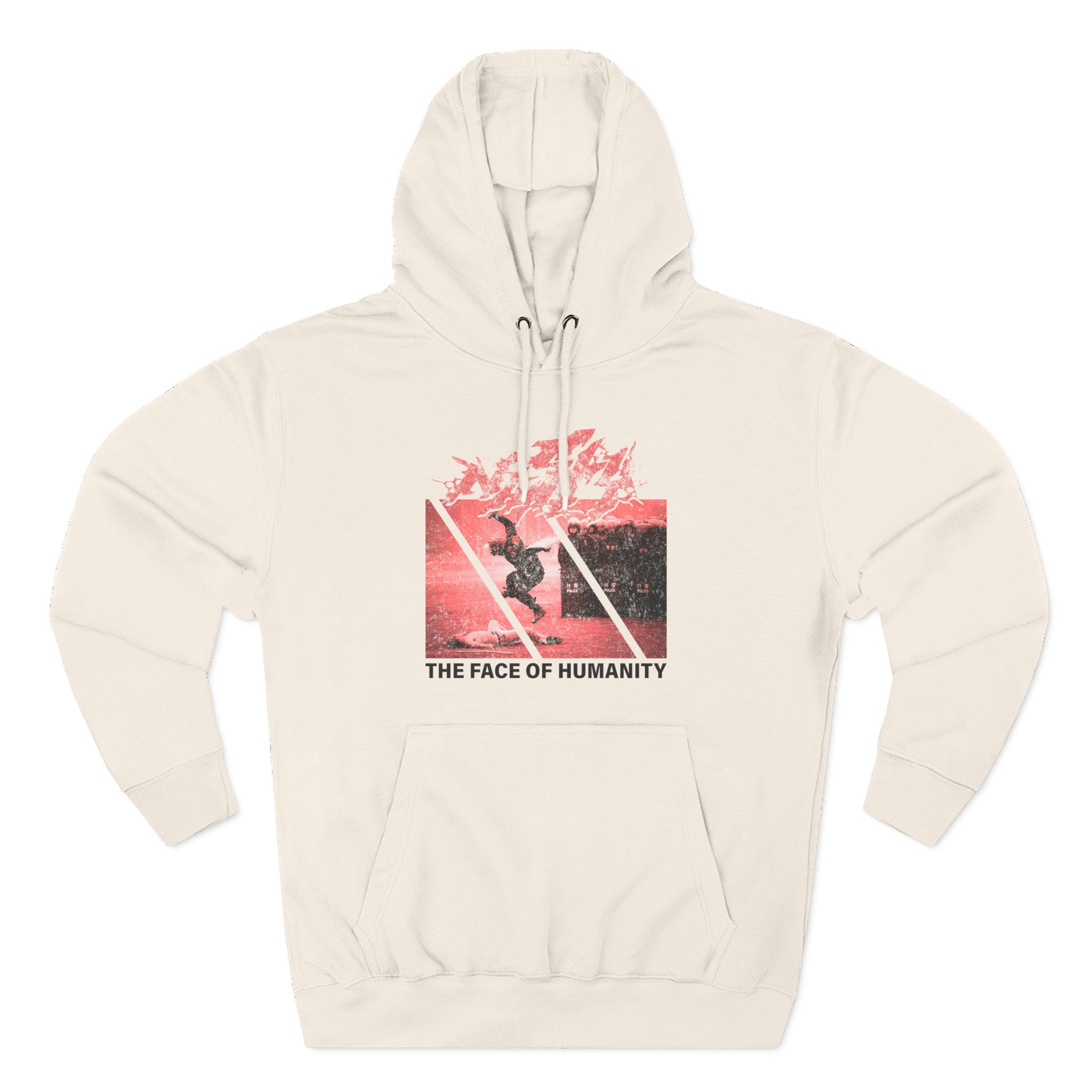 Nasty Face of Humanity Three-Panel Fleece Hoodie